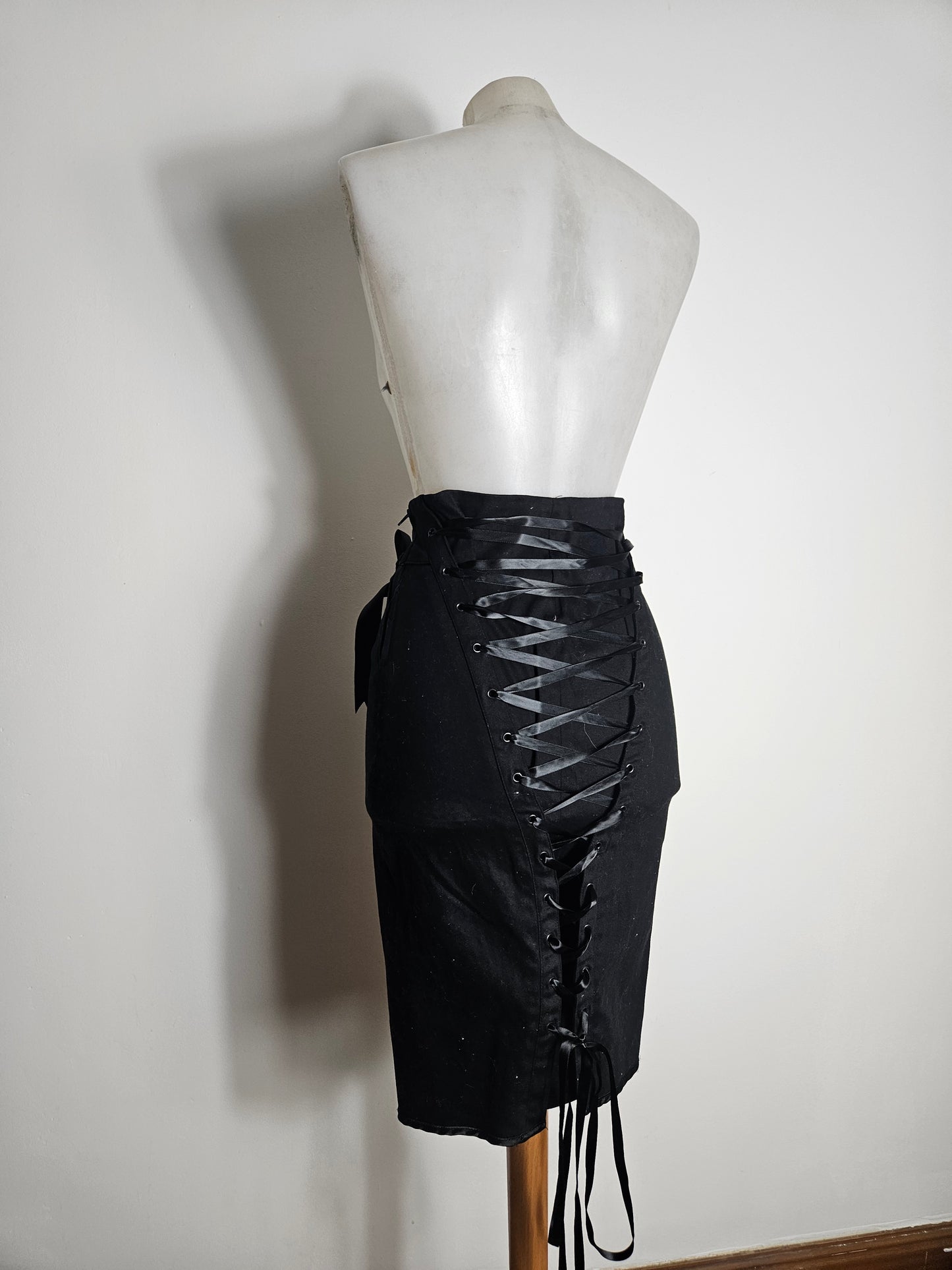 Jupe taille à laçage