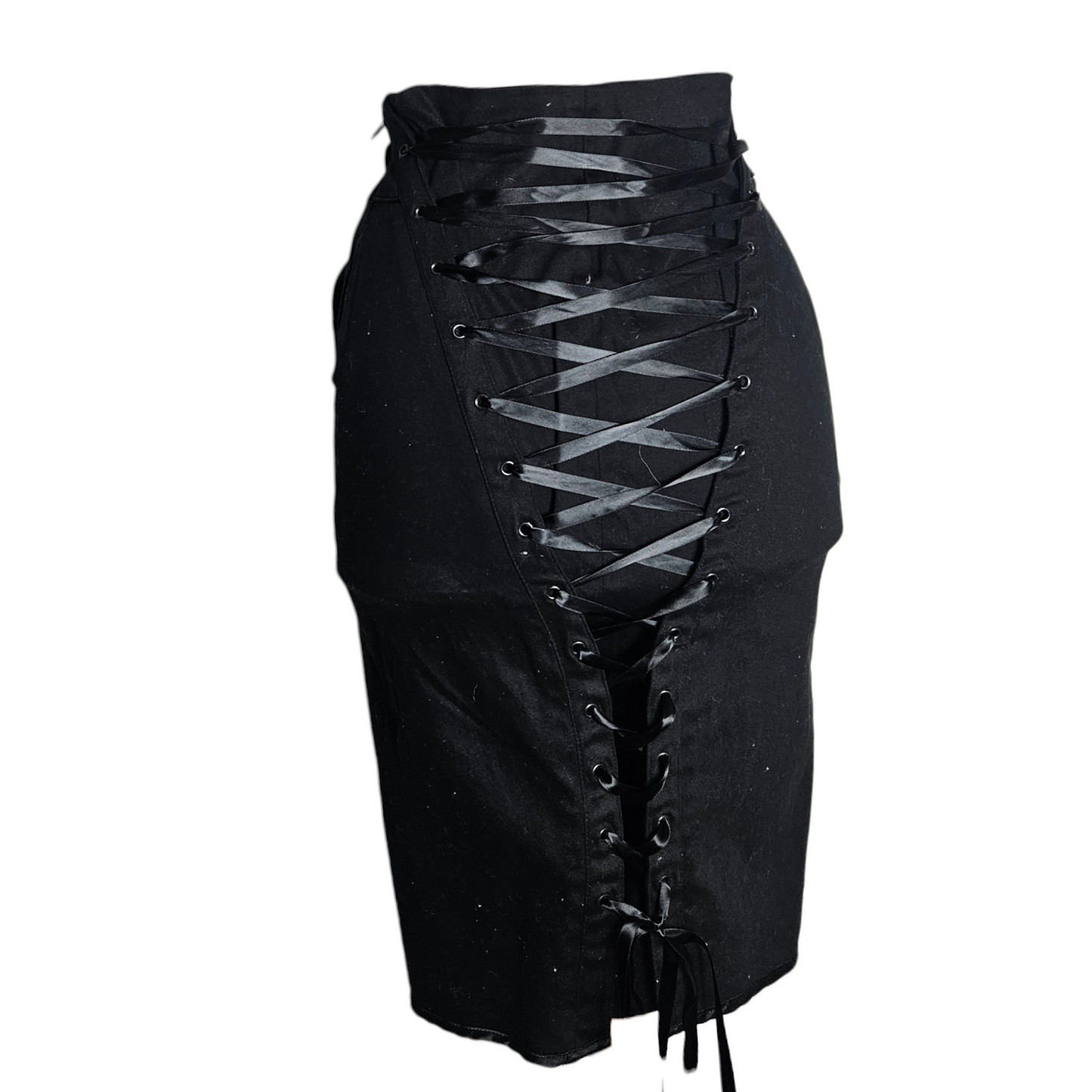 Jupe taille à laçage