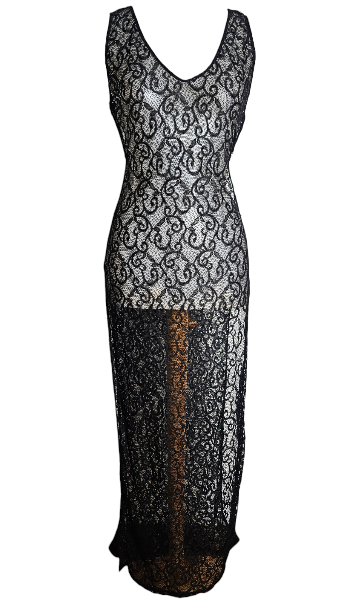 Robe en dentelle détails anneaux
