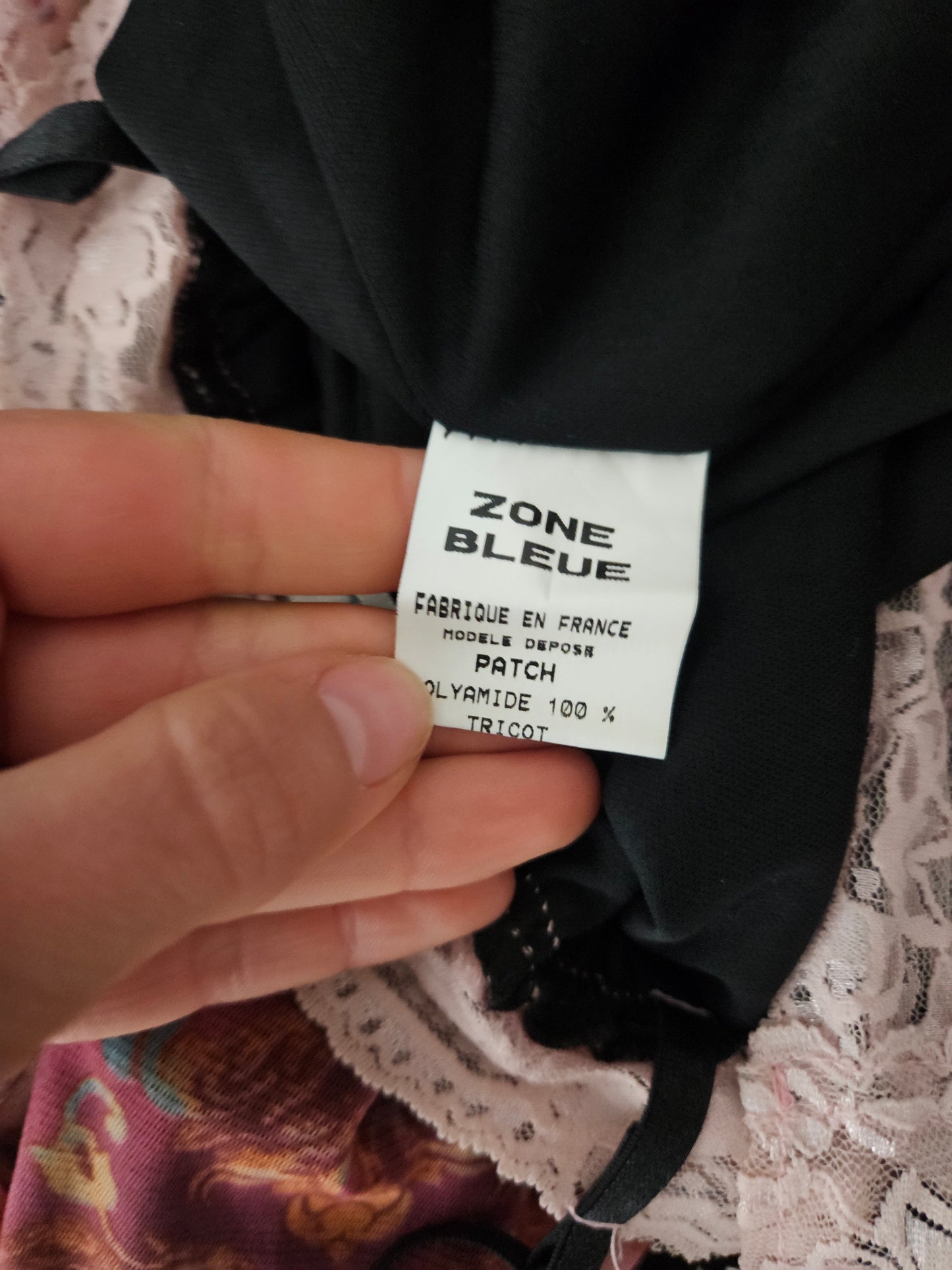 Robe multimatières Zone Bleue