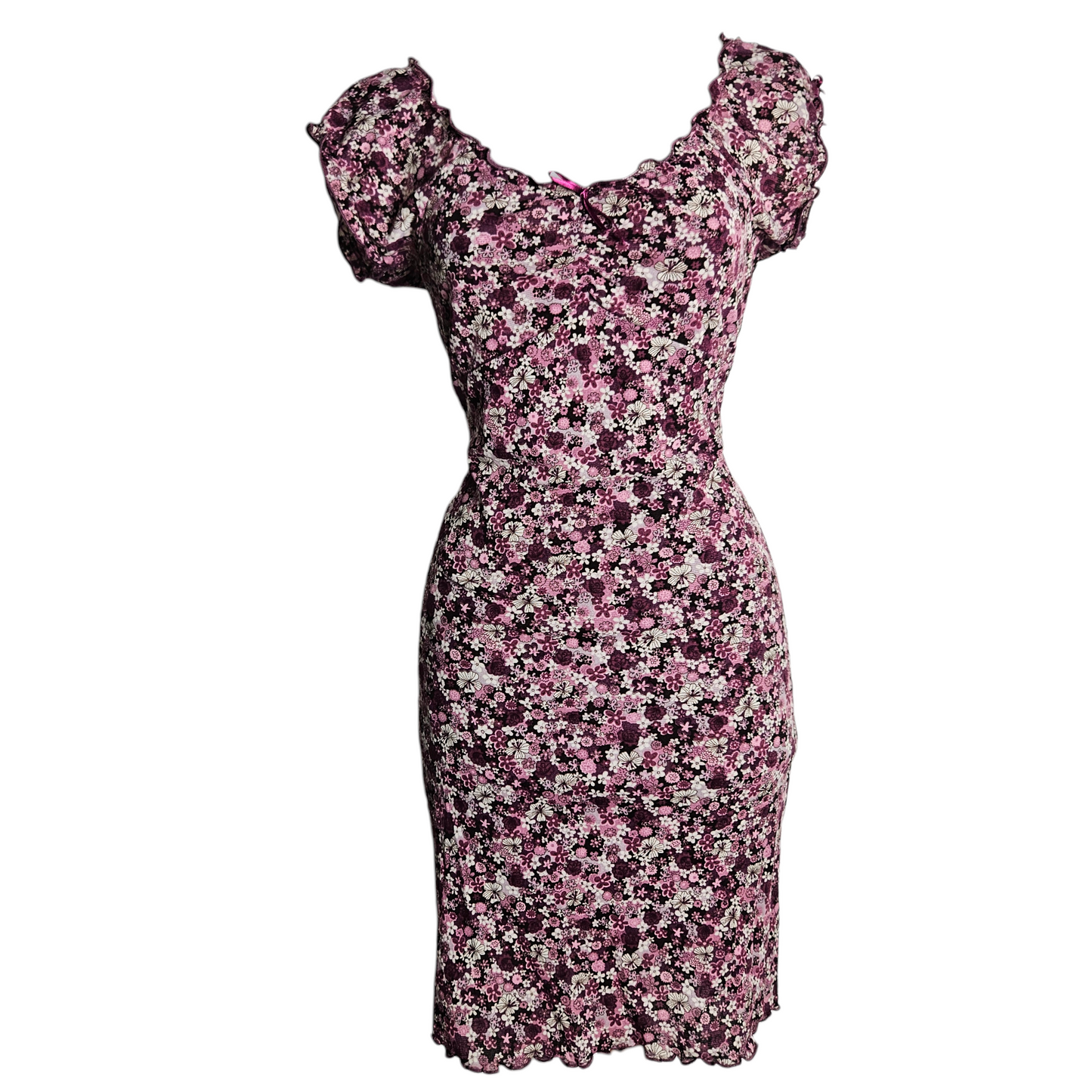 Robe courte fleurie