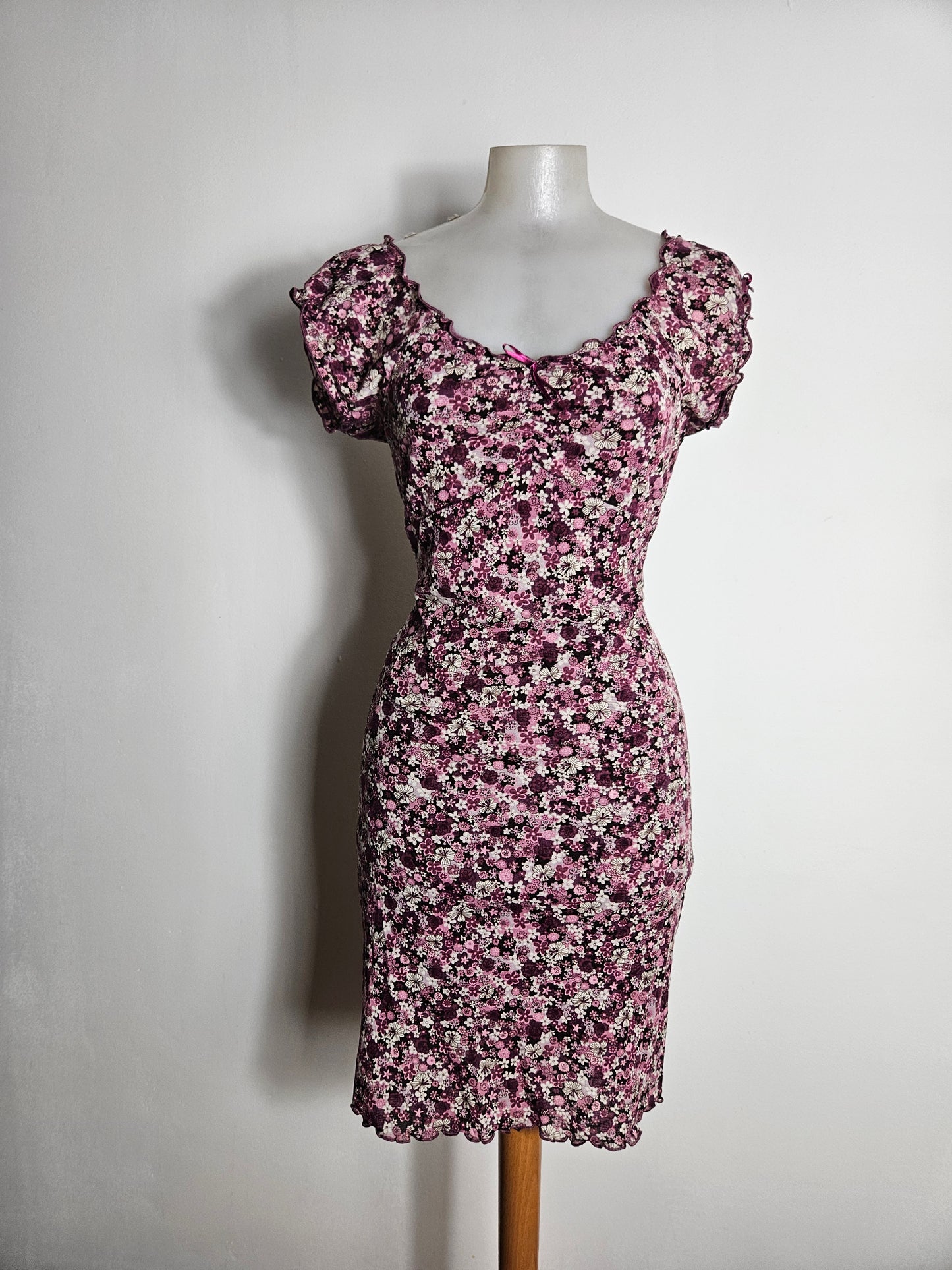 Robe courte fleurie