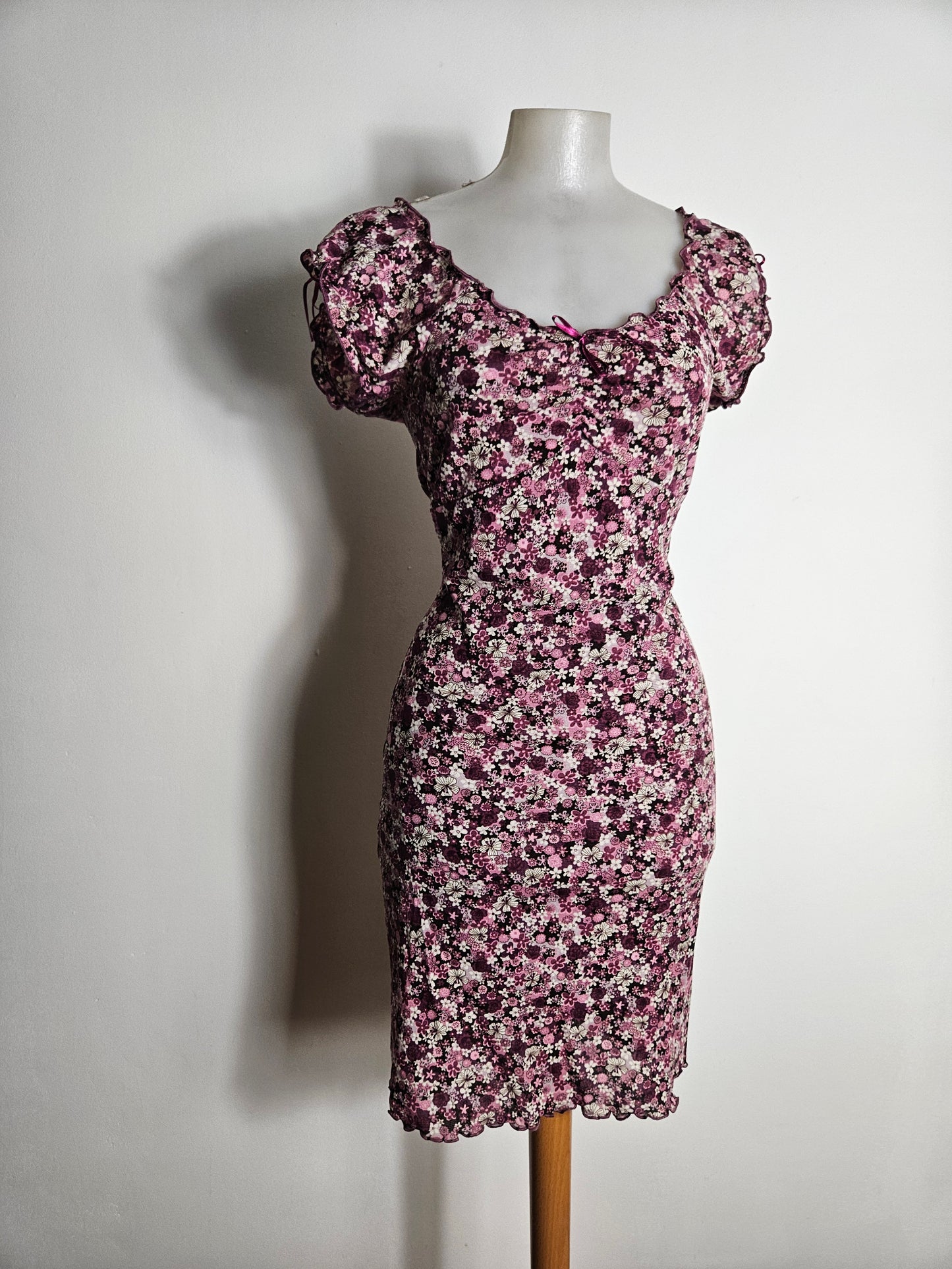 Robe courte fleurie