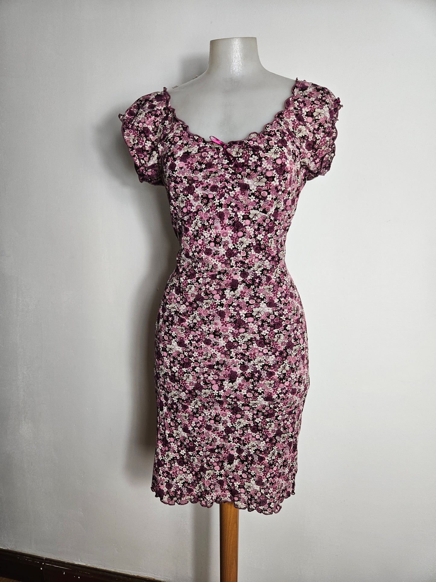 Robe courte fleurie