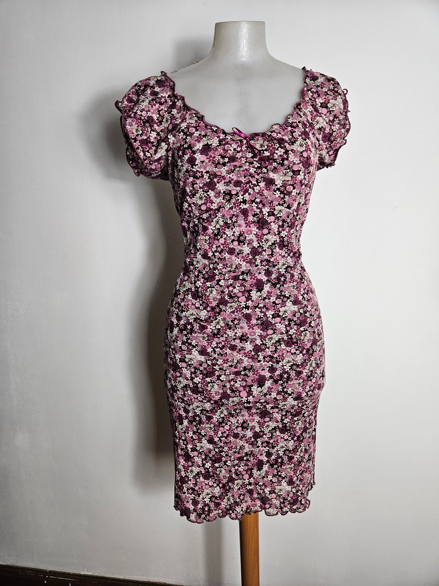 Robe courte fleurie