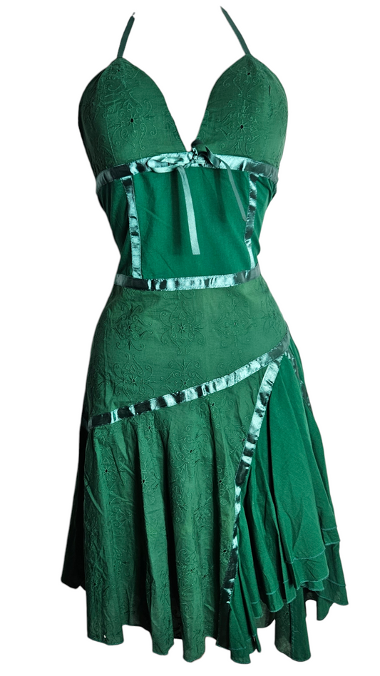 Robe dos nu verte