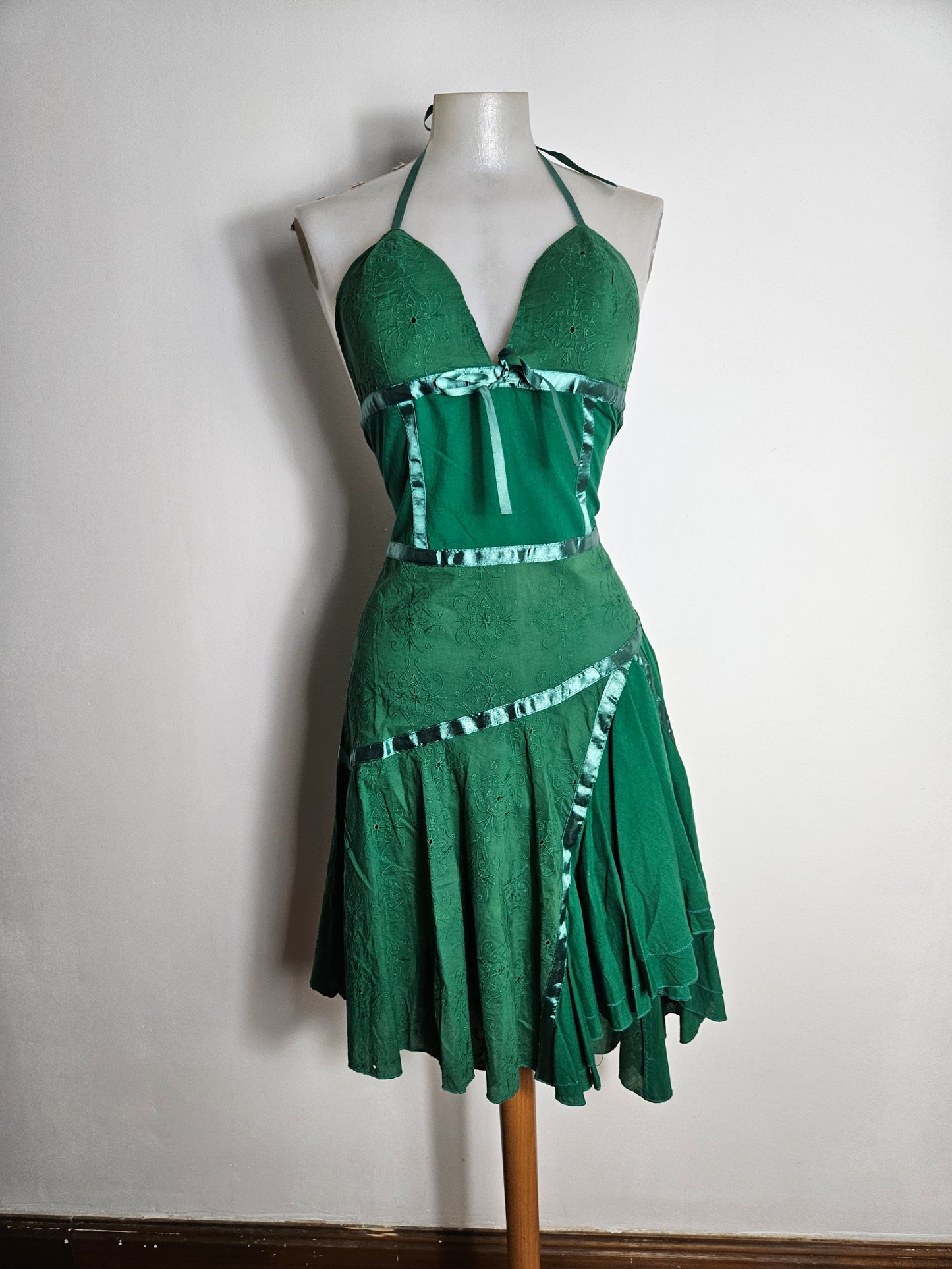 Robe dos nu verte