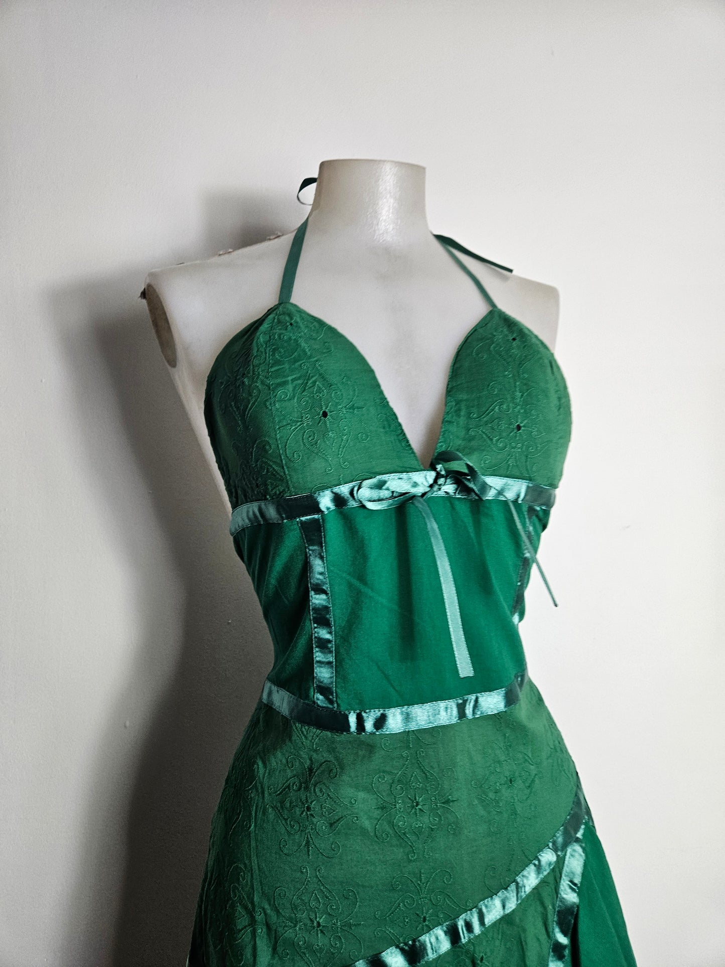 Robe dos nu verte