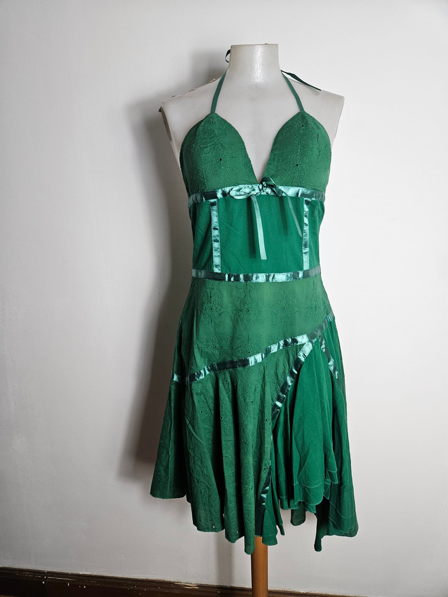 Robe dos nu verte
