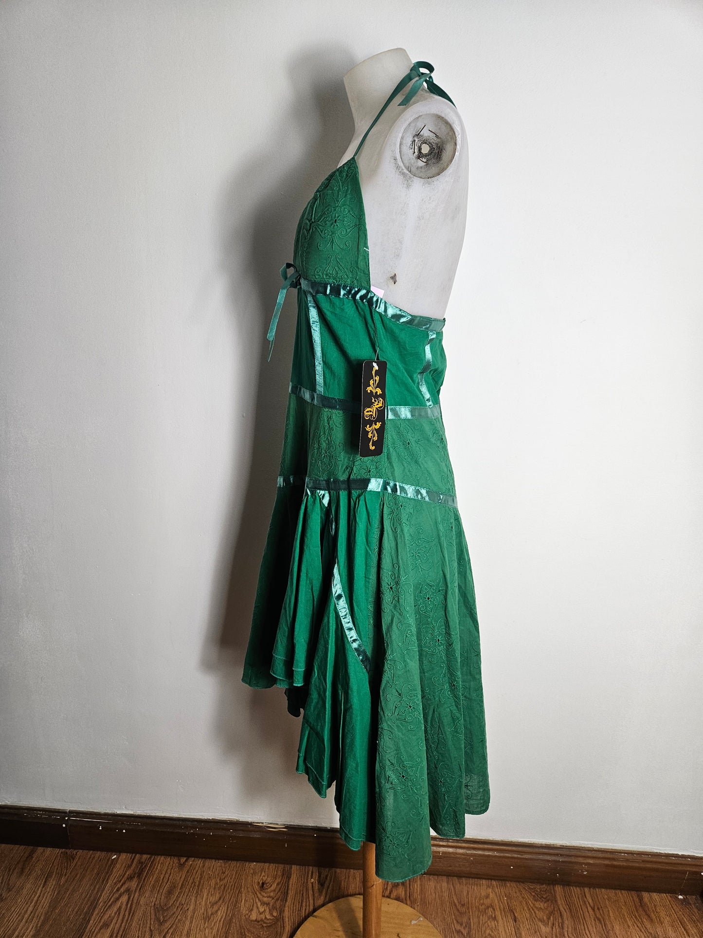 Robe dos nu verte