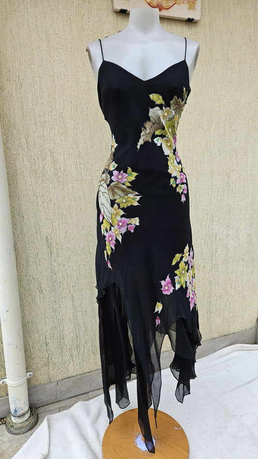 Robe en voile fleuri René Derhy