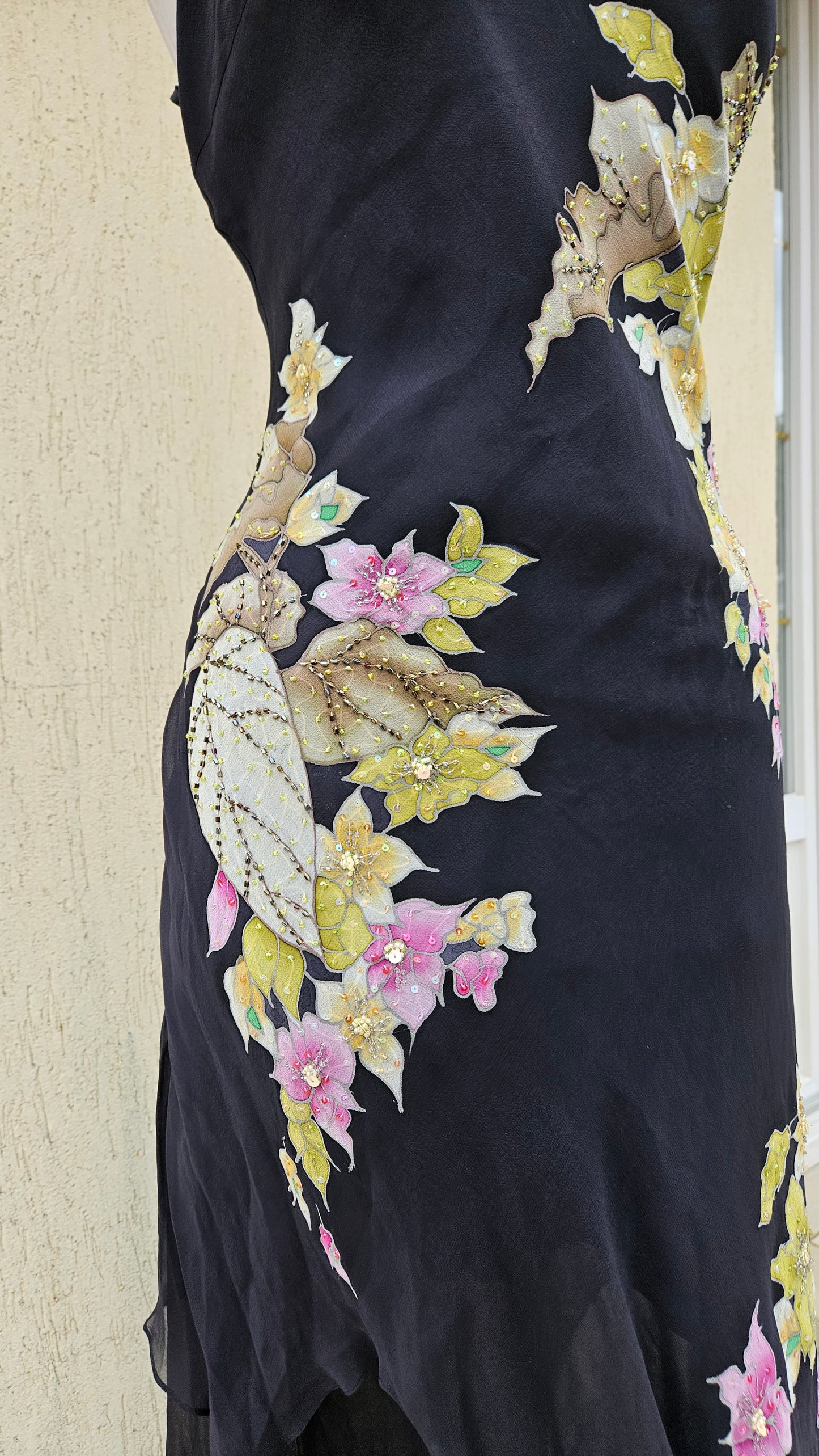 Robe en voile fleuri René Derhy