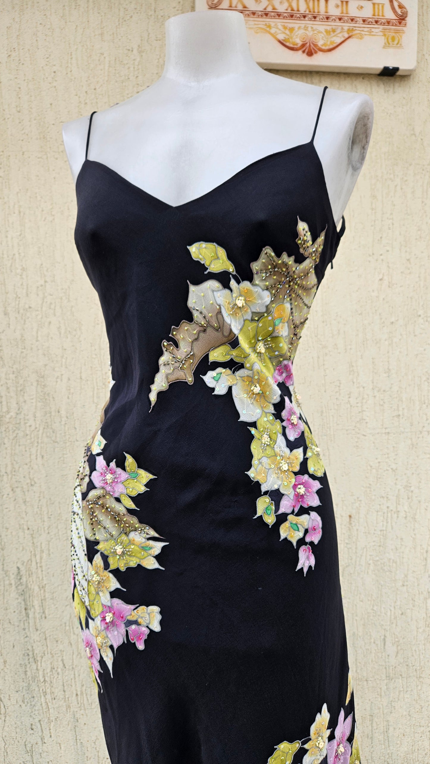 Robe en voile fleuri René Derhy