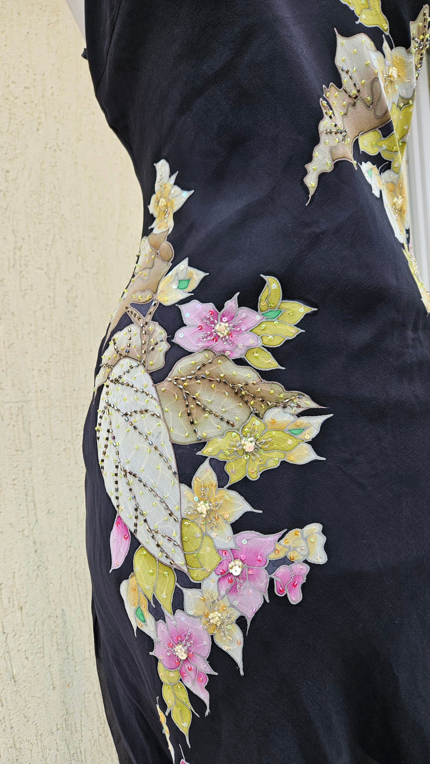 Robe en voile fleuri René Derhy