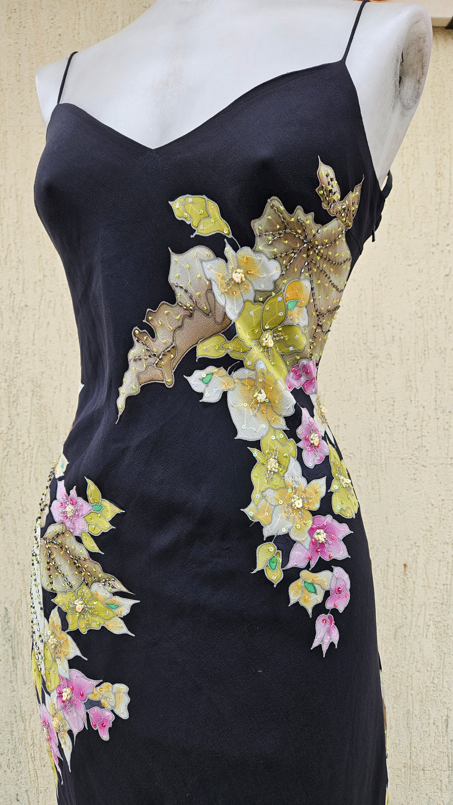 Robe en voile fleuri René Derhy