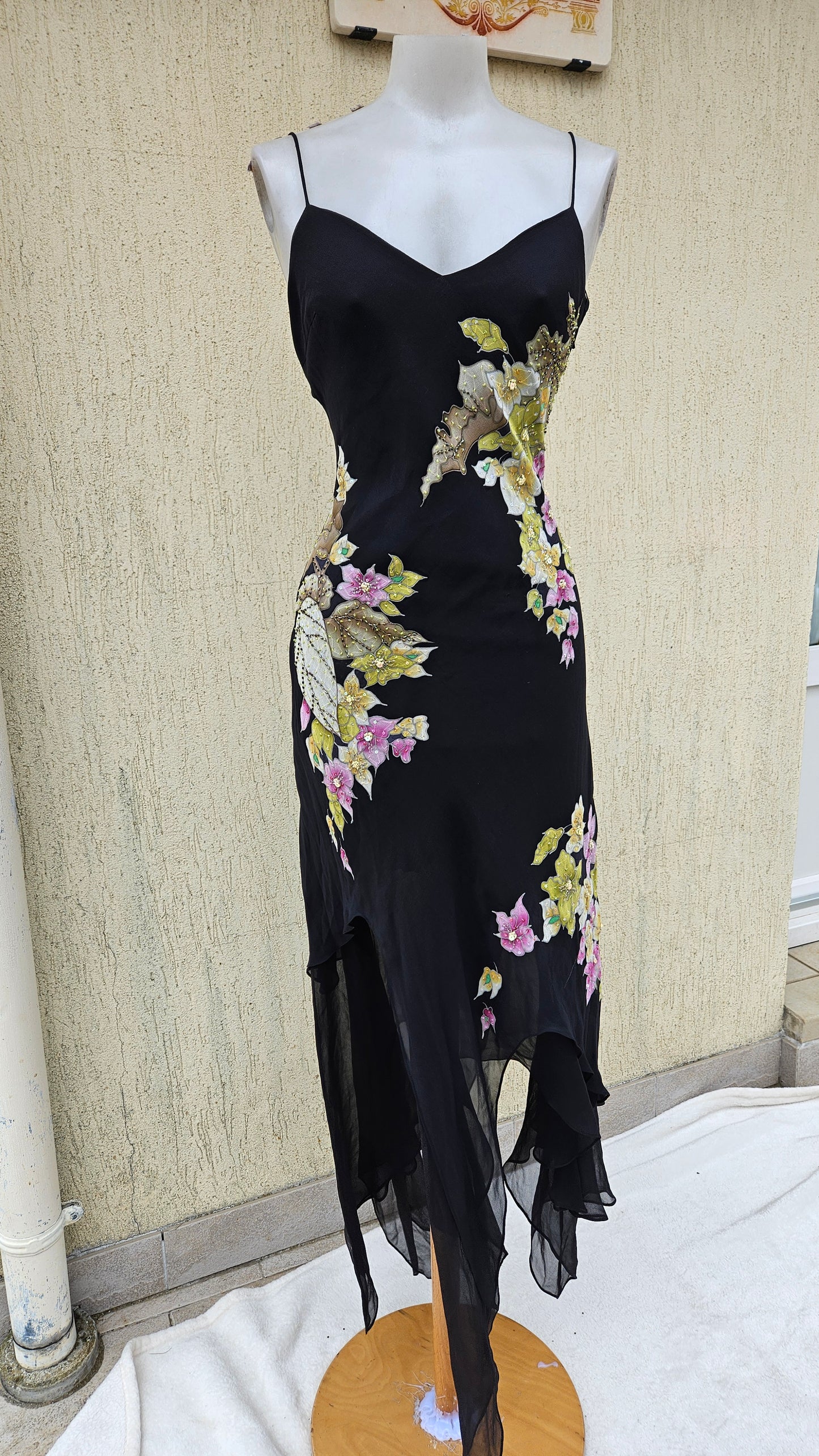 Robe en voile fleuri René Derhy