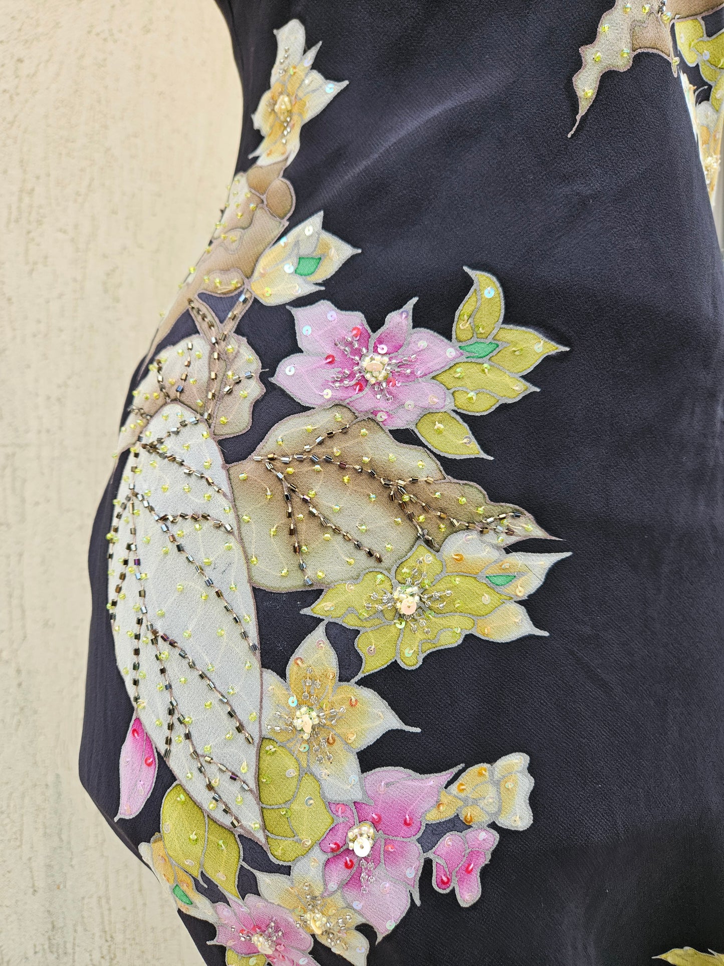Robe en voile fleuri René Derhy