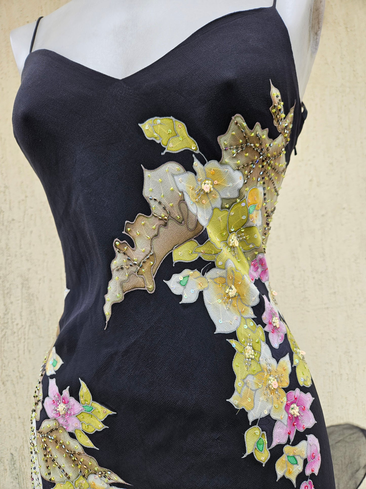 Robe en voile fleuri René Derhy