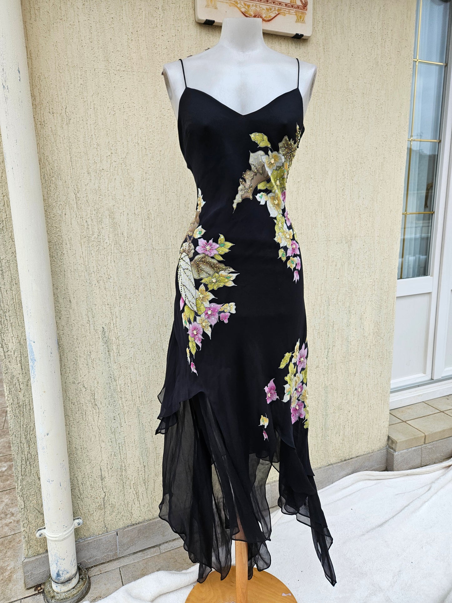 Robe en voile fleuri René Derhy