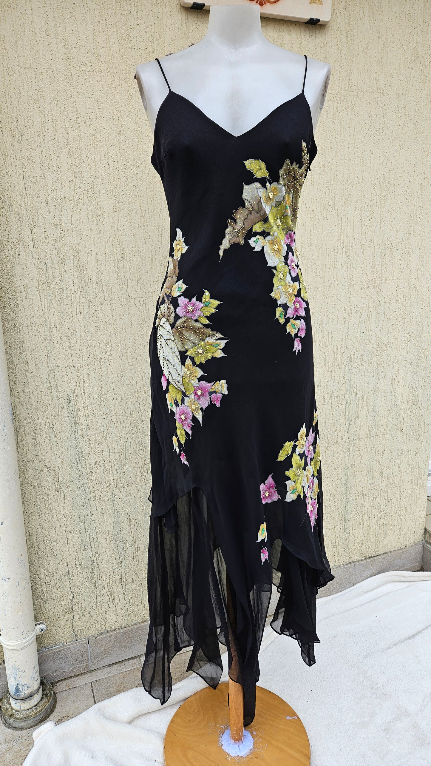 Robe en voile fleuri René Derhy