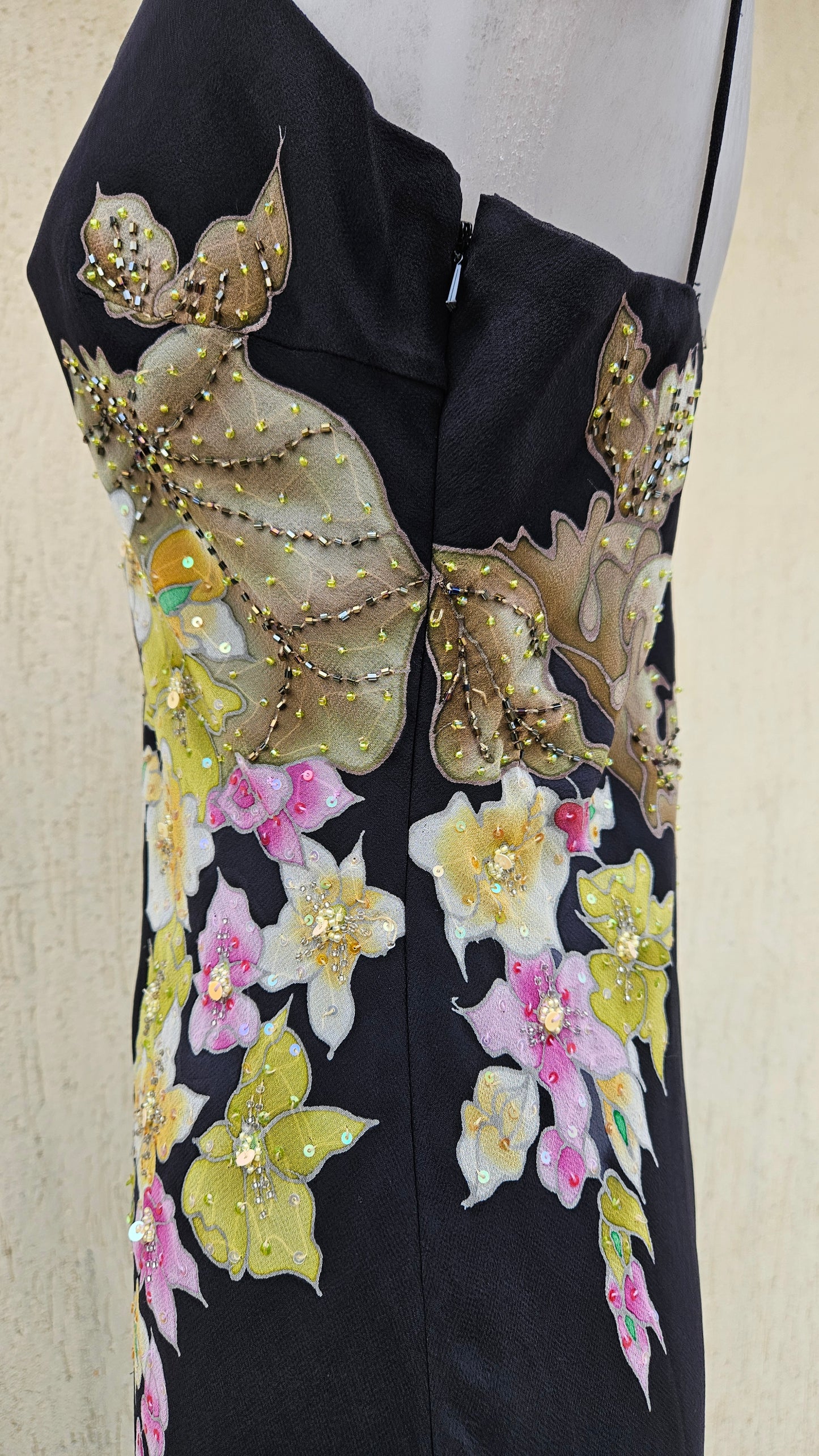 Robe en voile fleuri René Derhy