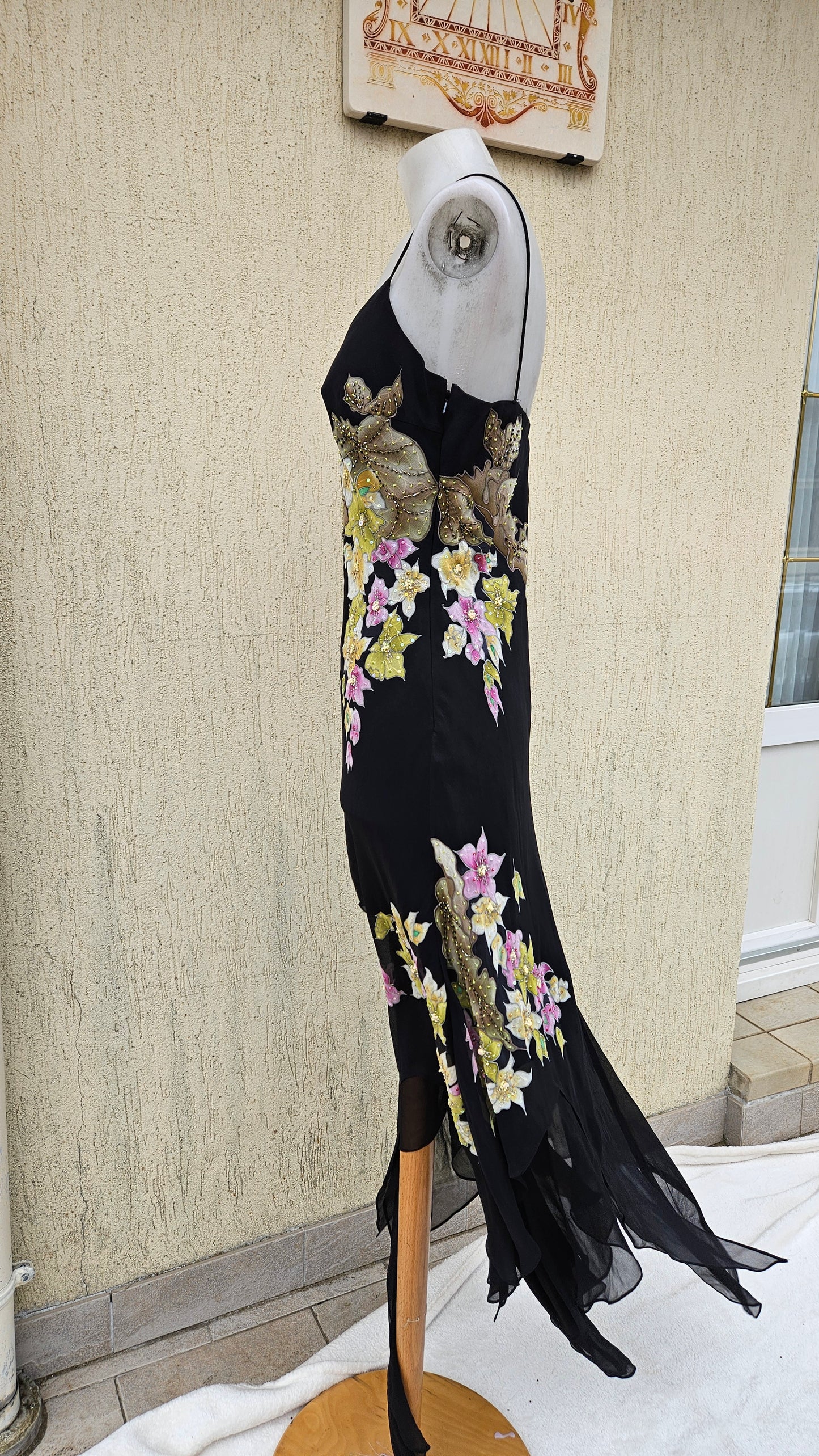 Robe en voile fleuri René Derhy