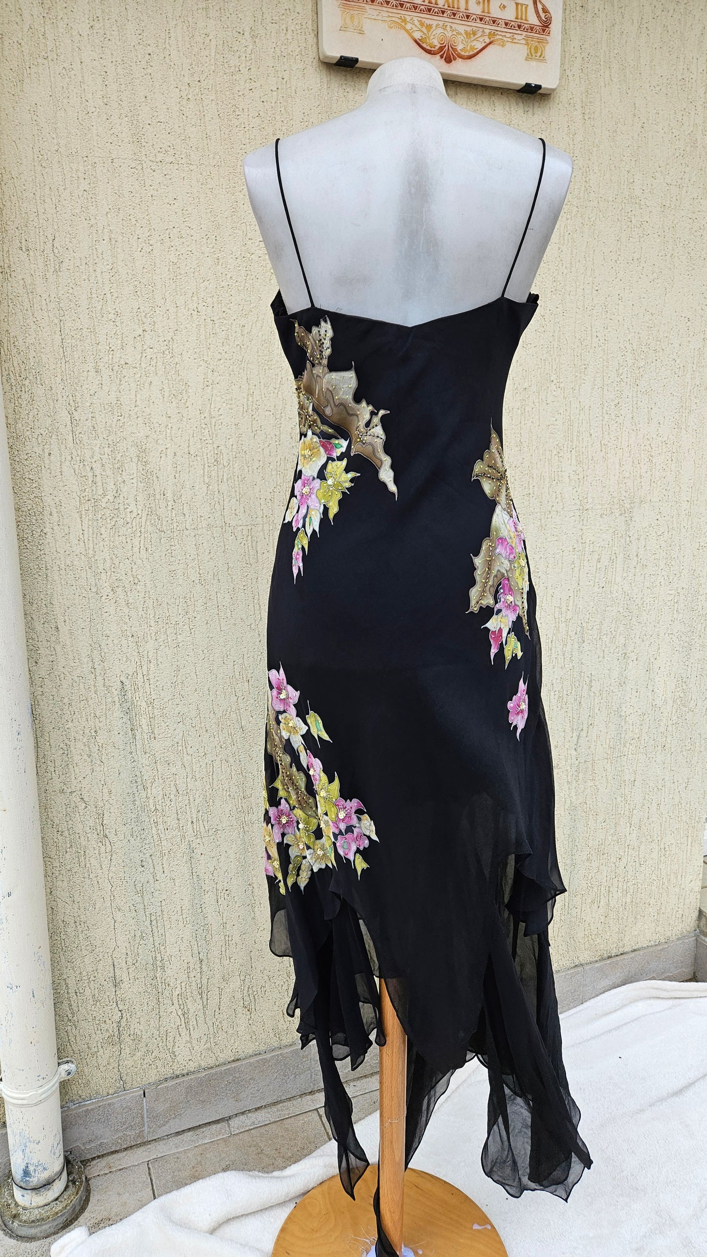 Robe en voile fleuri René Derhy