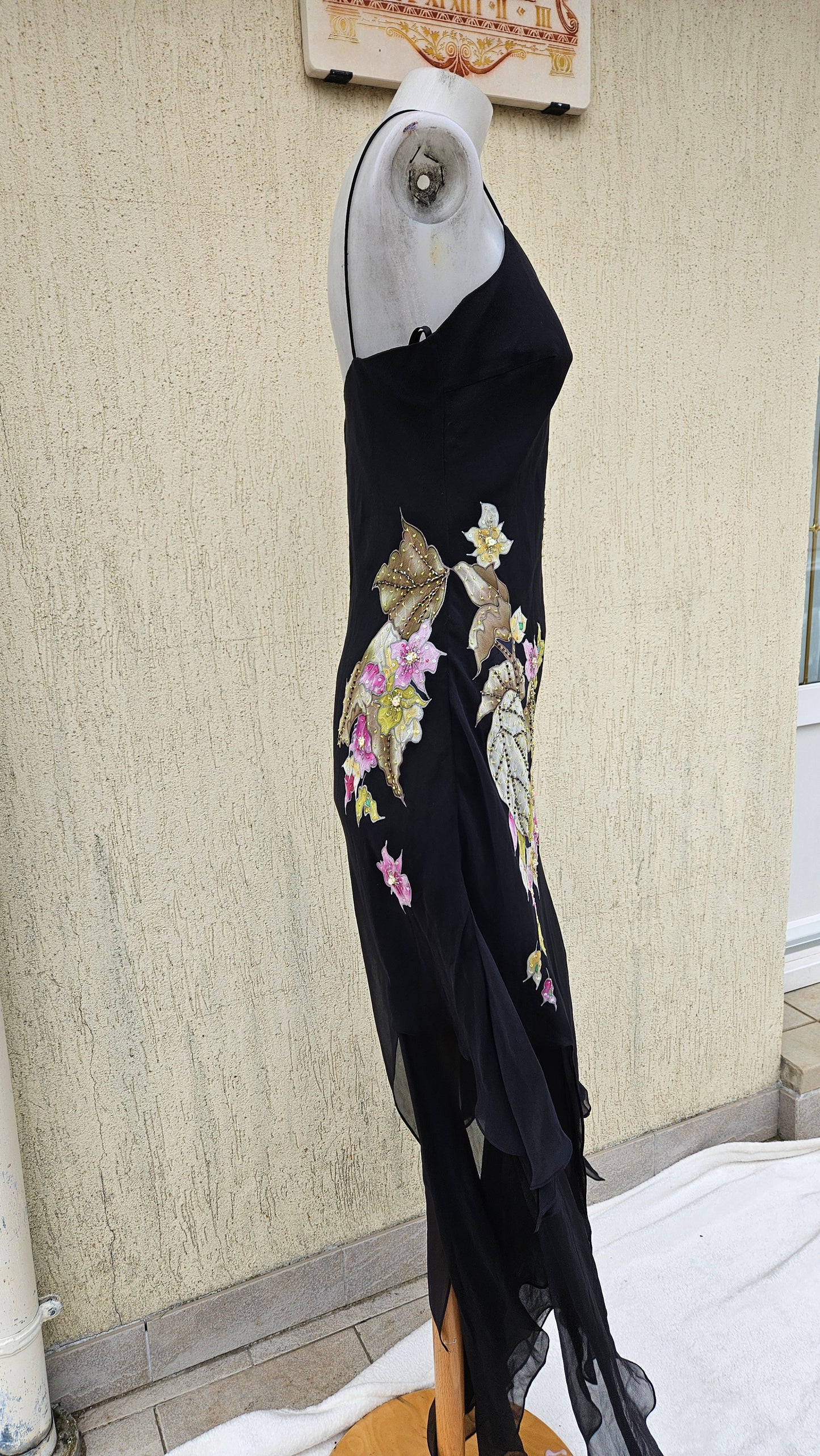 Robe en voile fleuri René Derhy