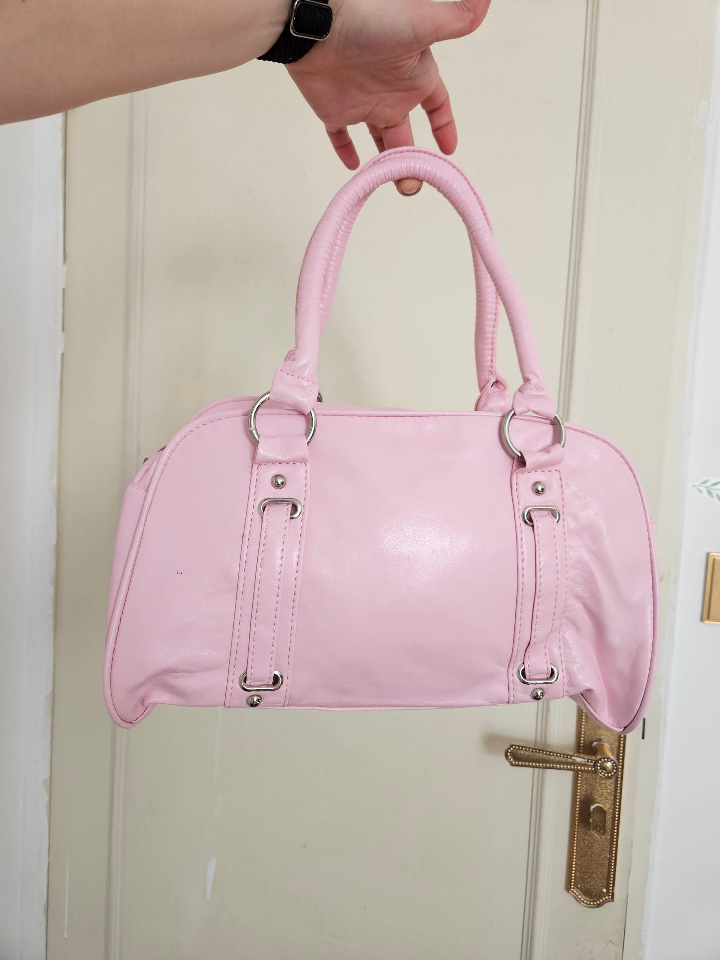 Sac bowling rose pâle