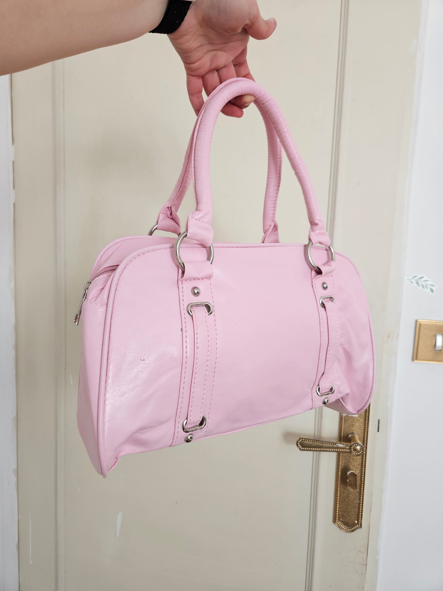 Sac bowling rose pâle