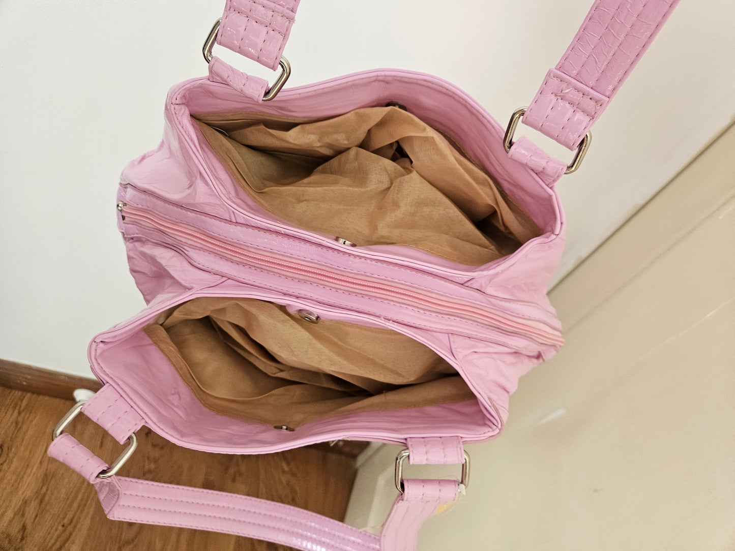 Sac bowling rose pâle