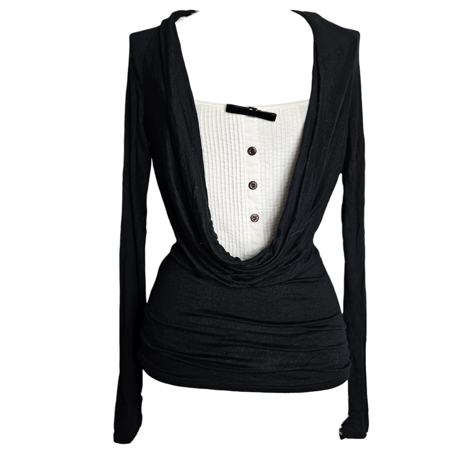 Haut effet supperposition noir et blanc