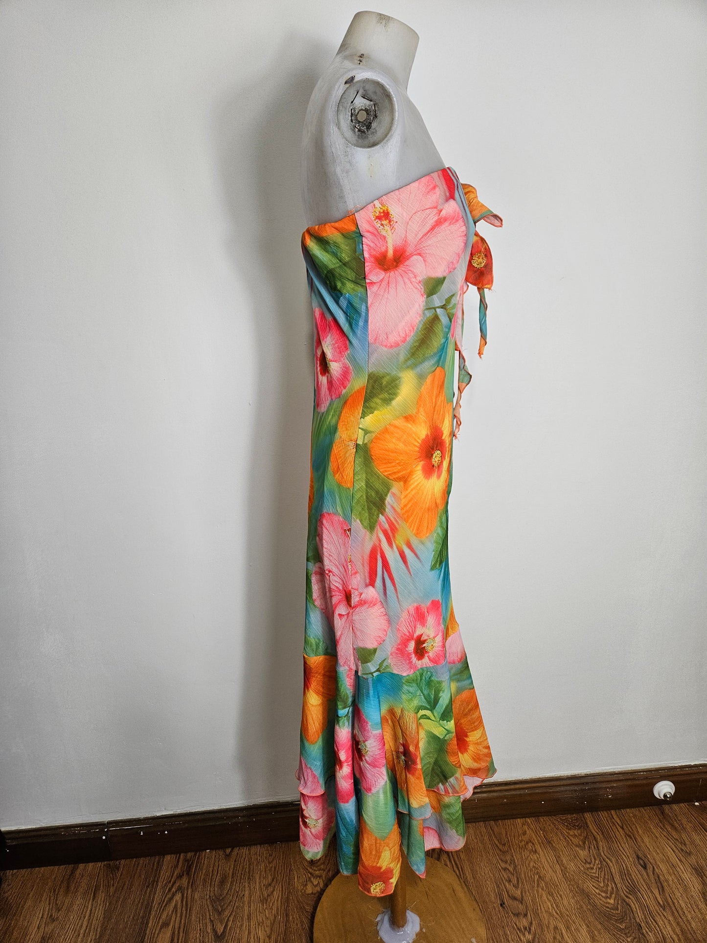Robe fleurie multicolore