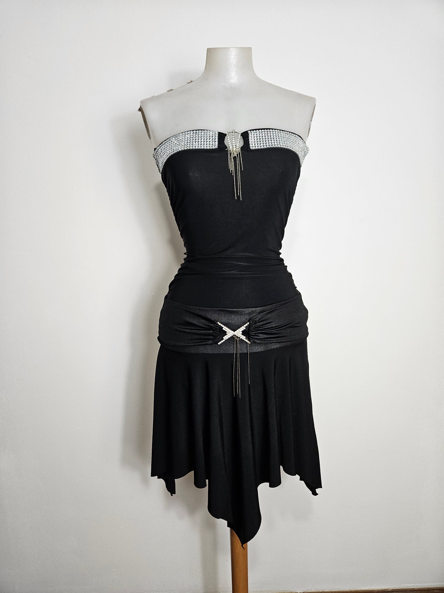 Ensemble noir détails strass