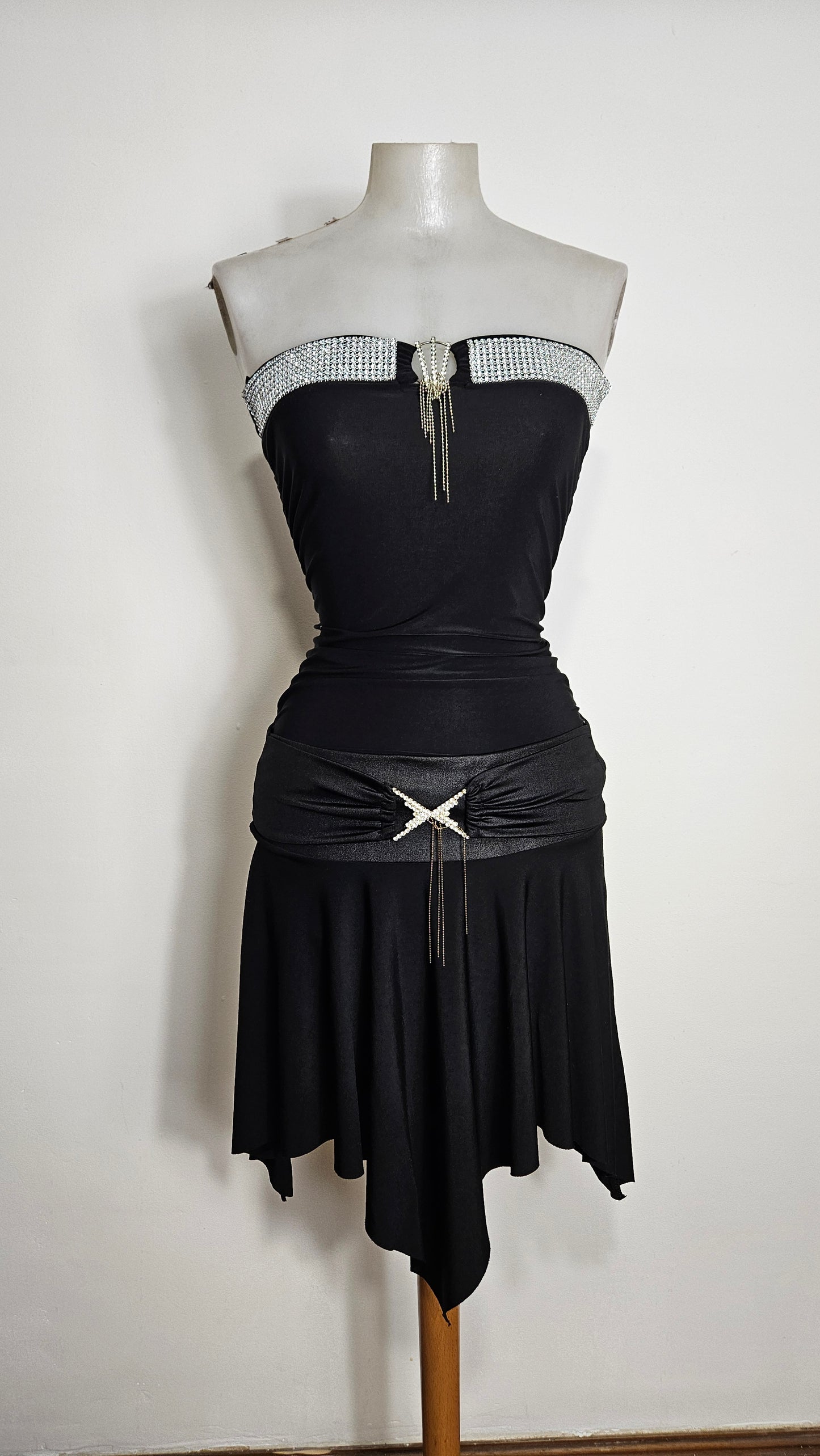 Ensemble noir détails strass