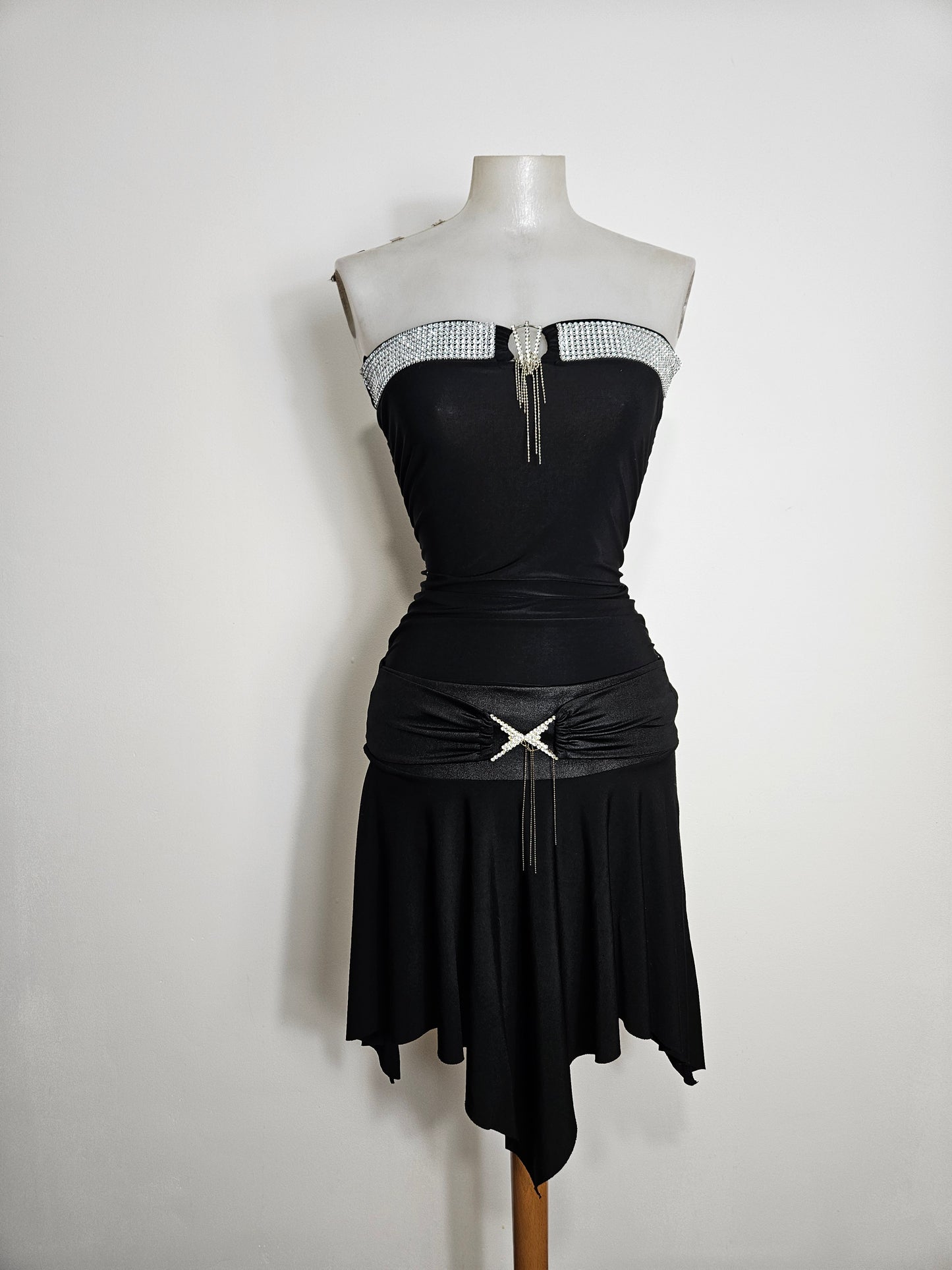 Ensemble noir détails strass