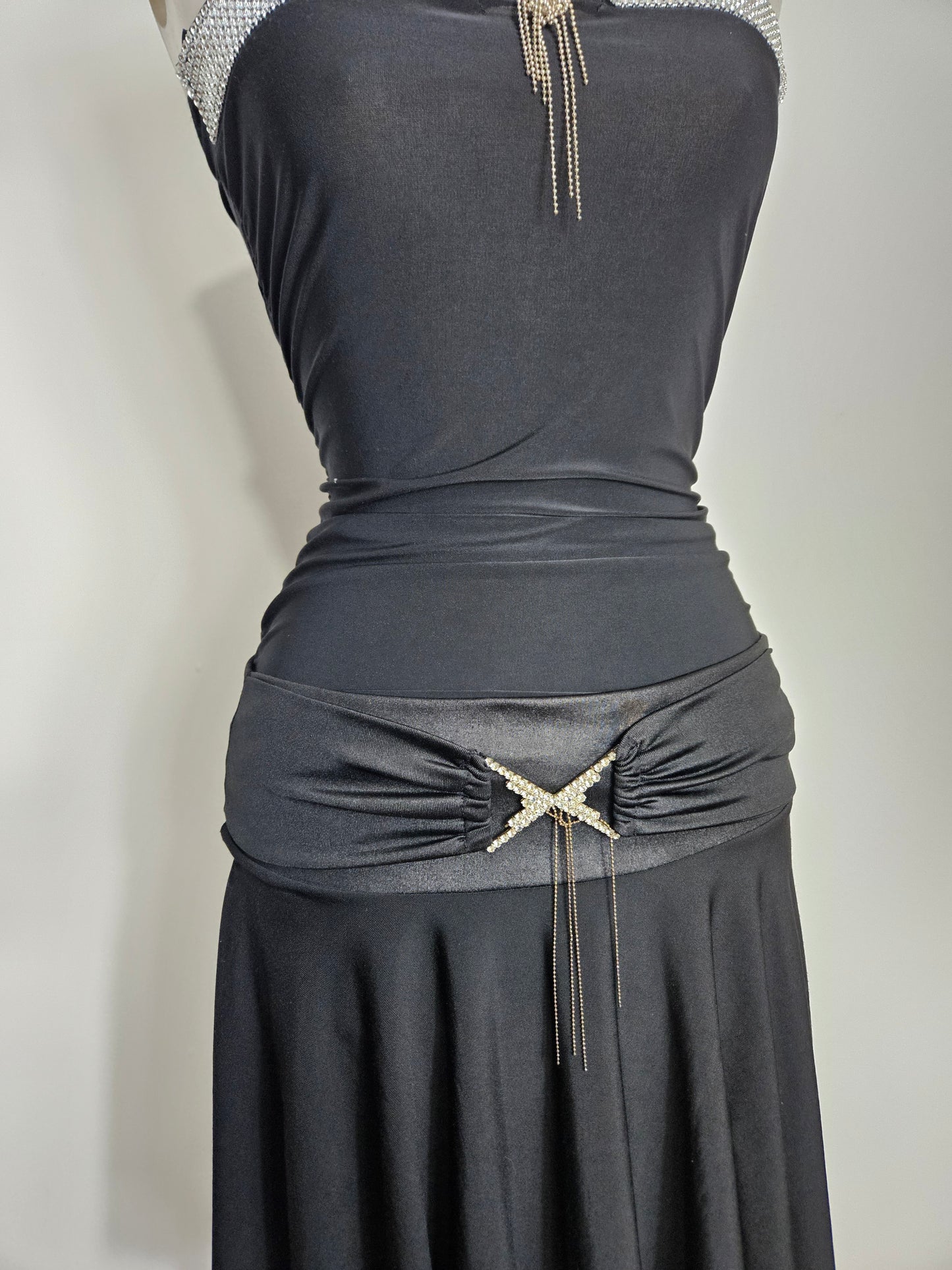 Ensemble noir détails strass