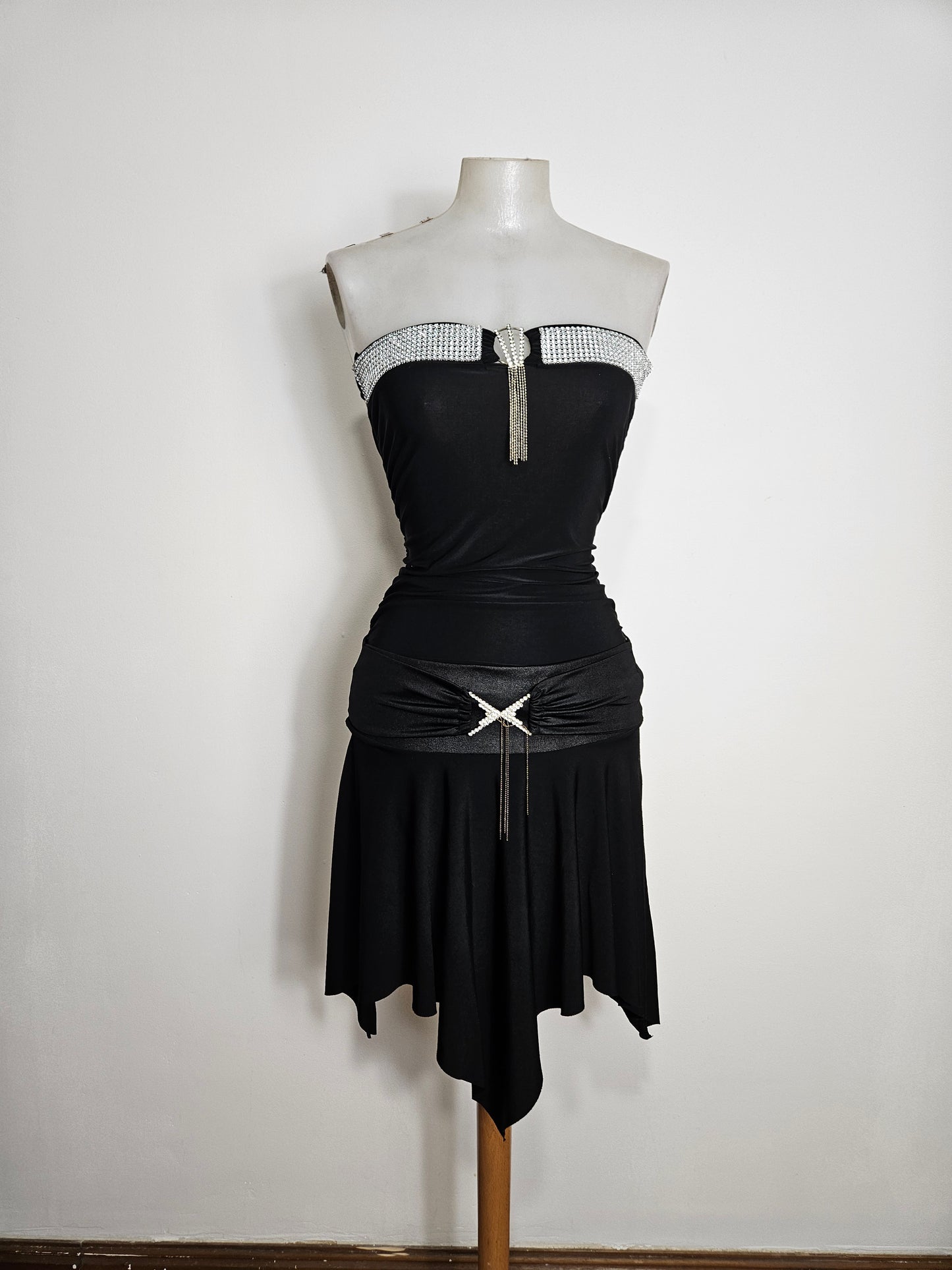 Ensemble noir détails strass