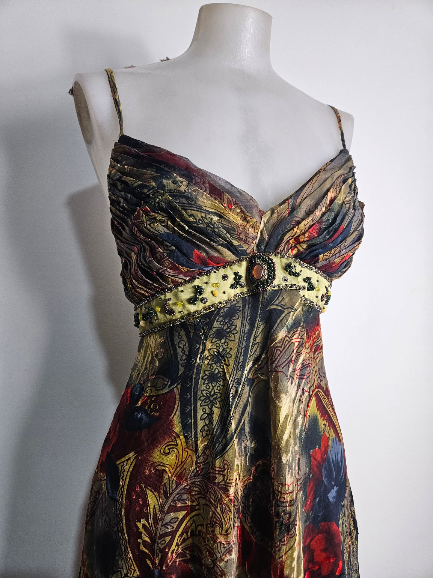 Robe asymétrique en soie