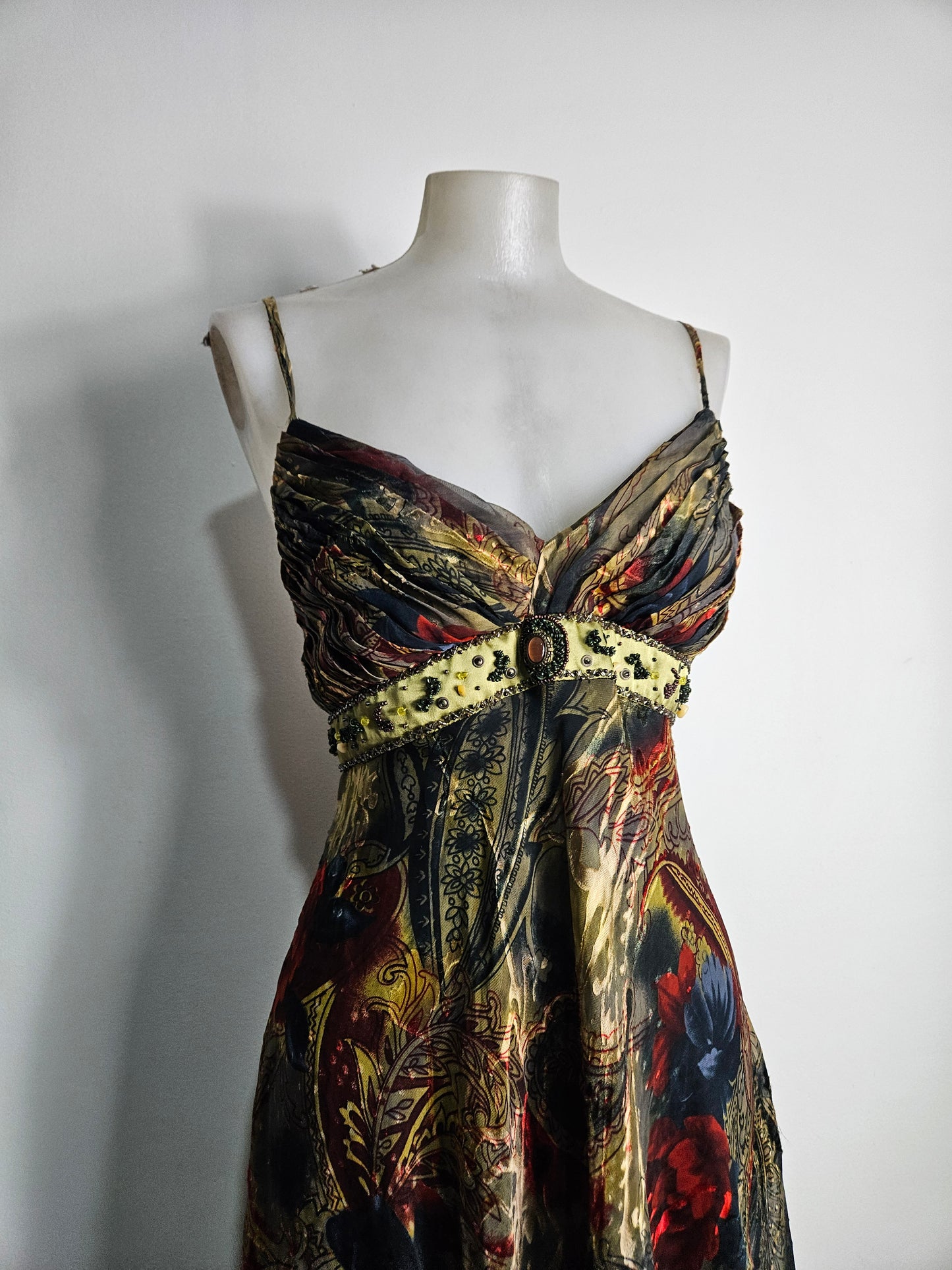 Robe asymétrique en soie