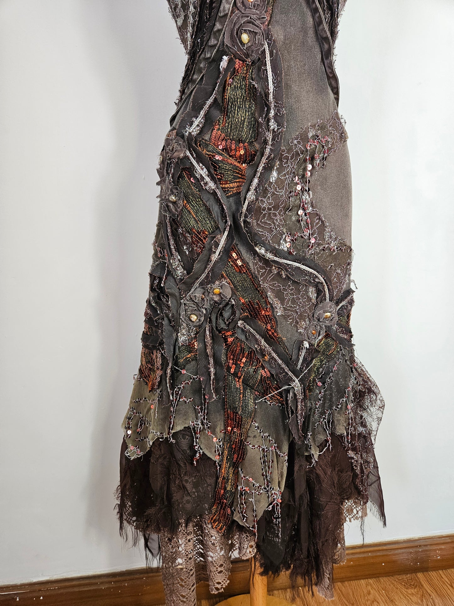 Vestido vaquero bordado