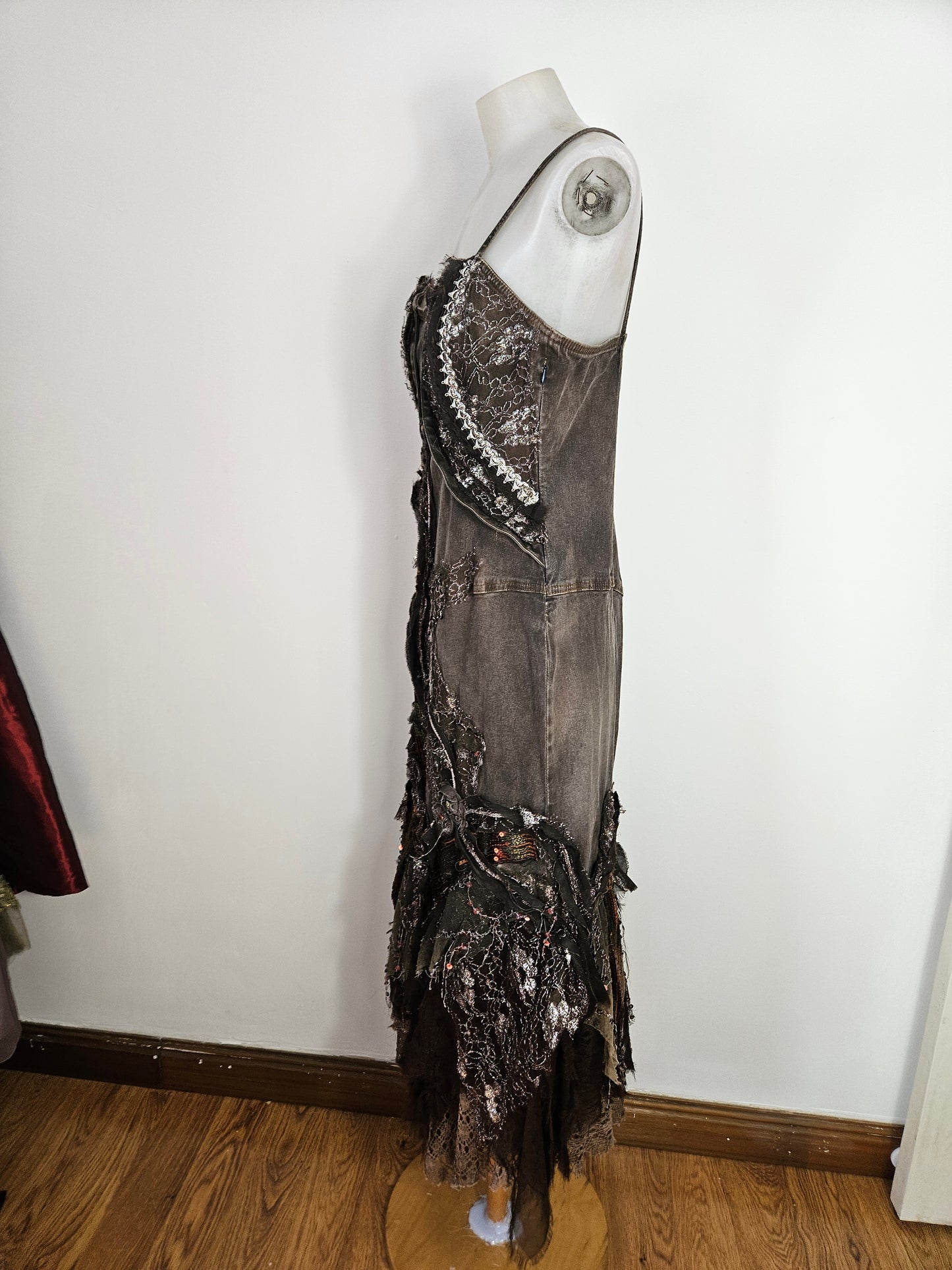 Vestido vaquero bordado