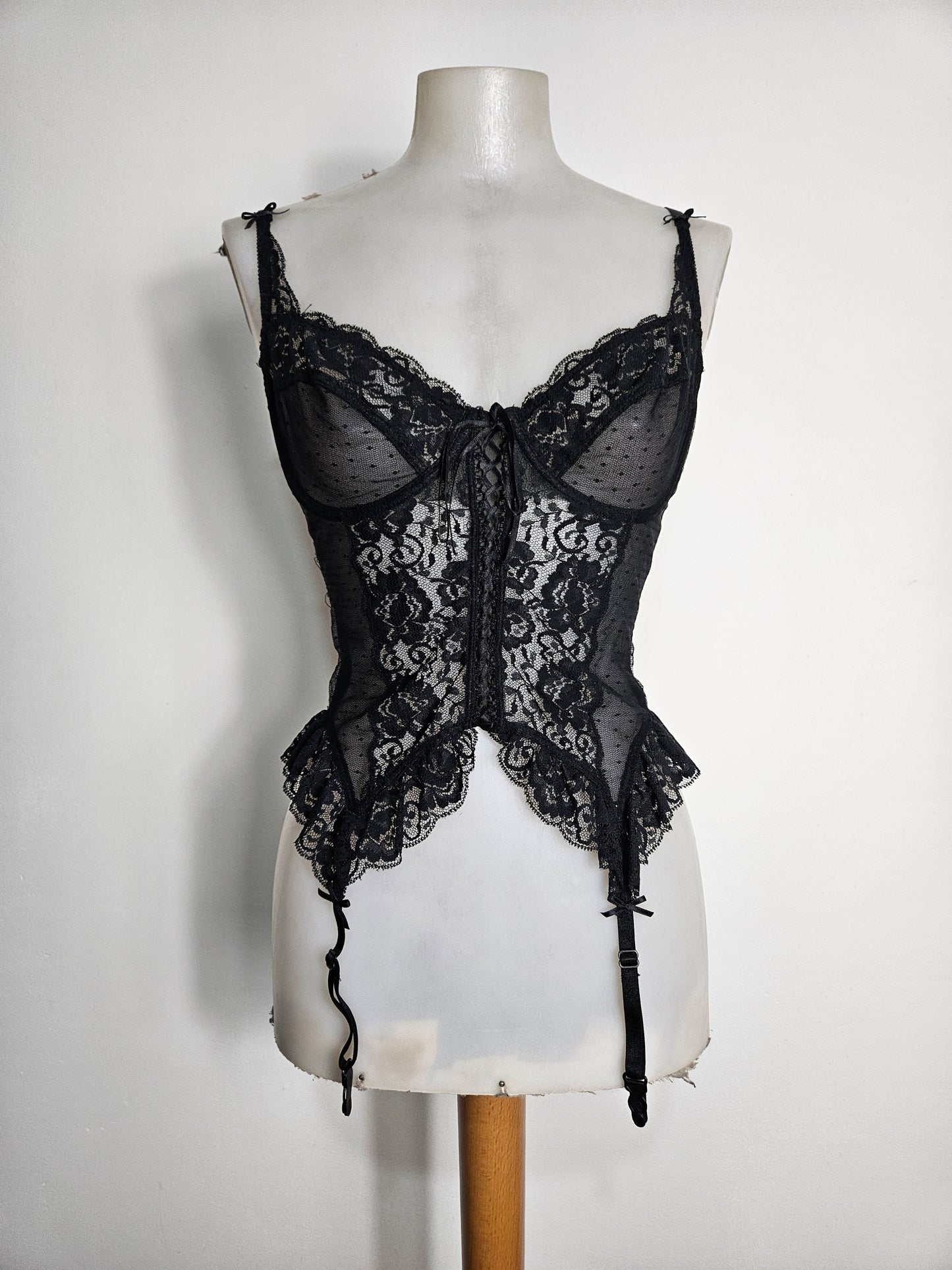 Haut esprit lingerie noir
