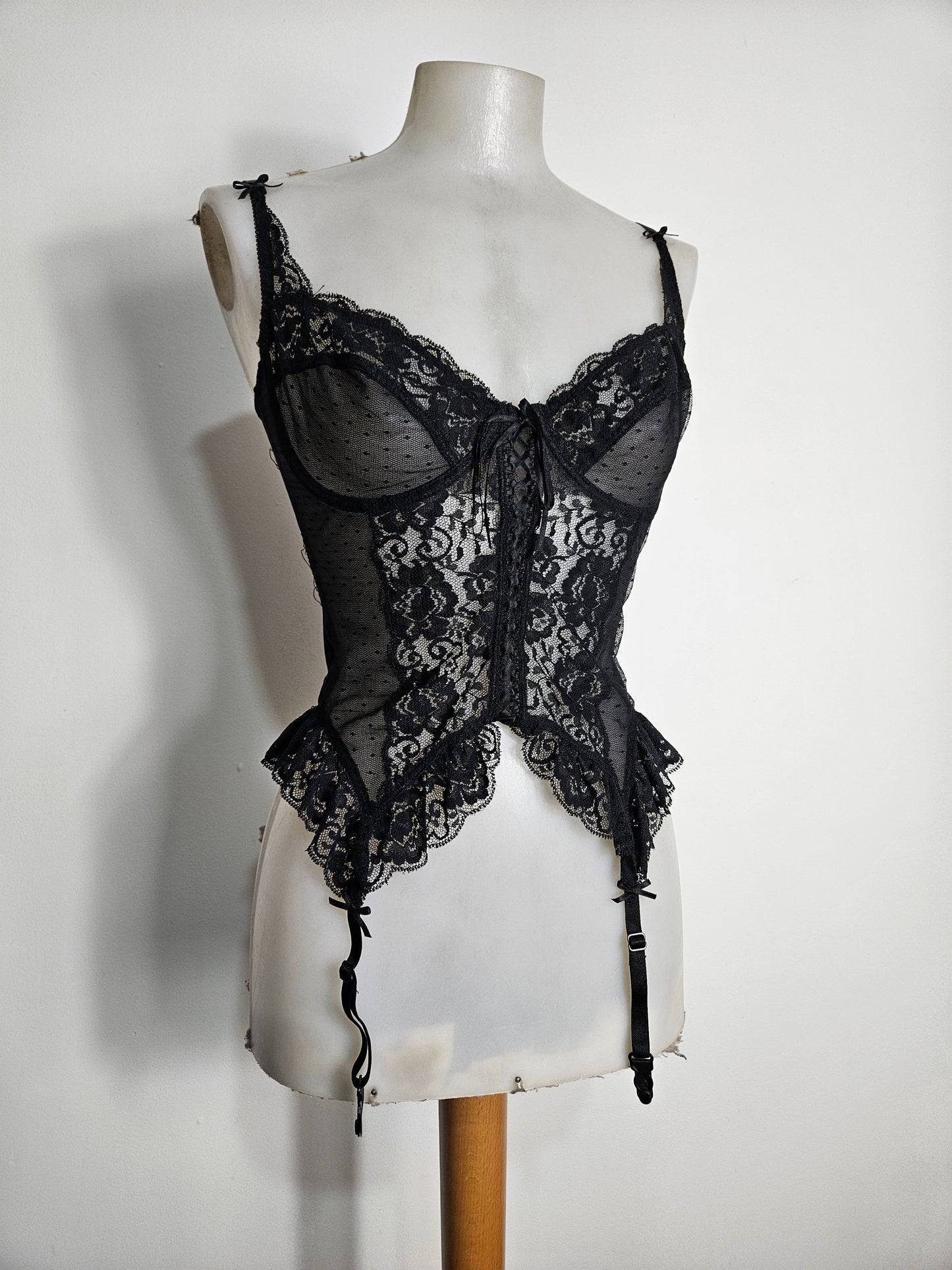 Haut esprit lingerie noir