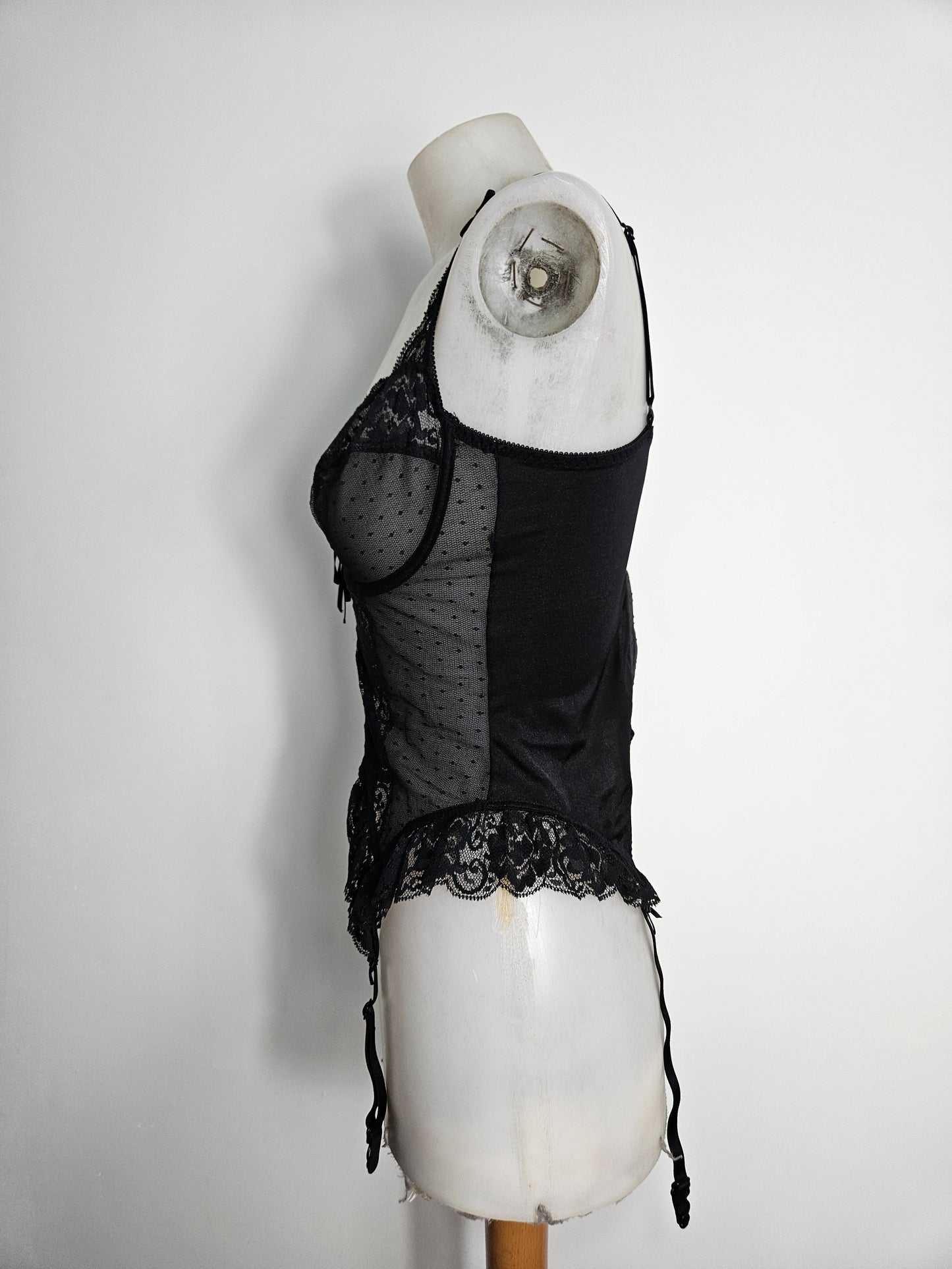 Haut esprit lingerie noir