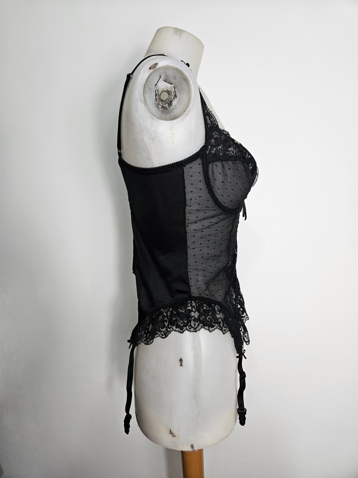 Haut esprit lingerie noir
