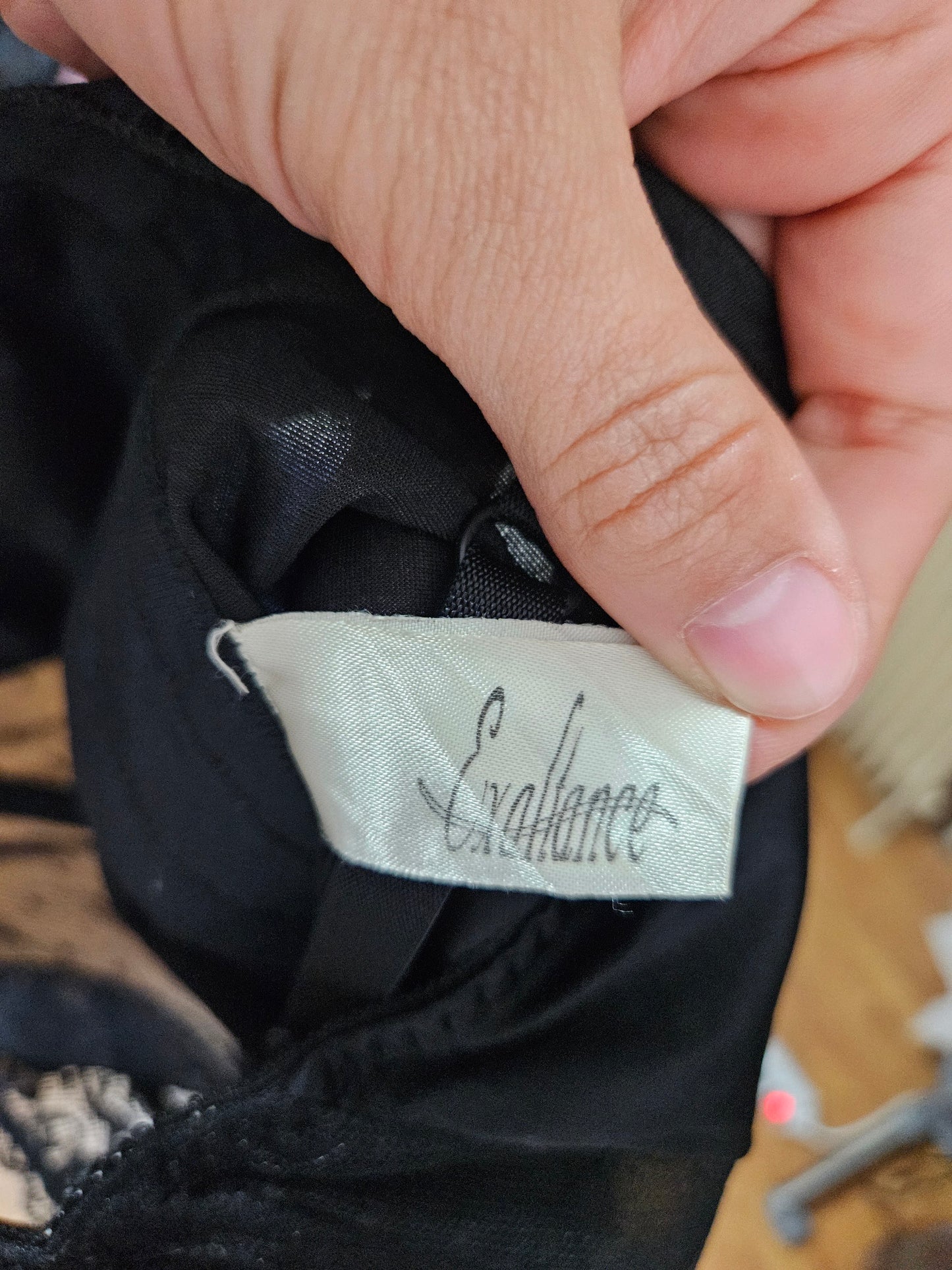 Haut esprit lingerie noir