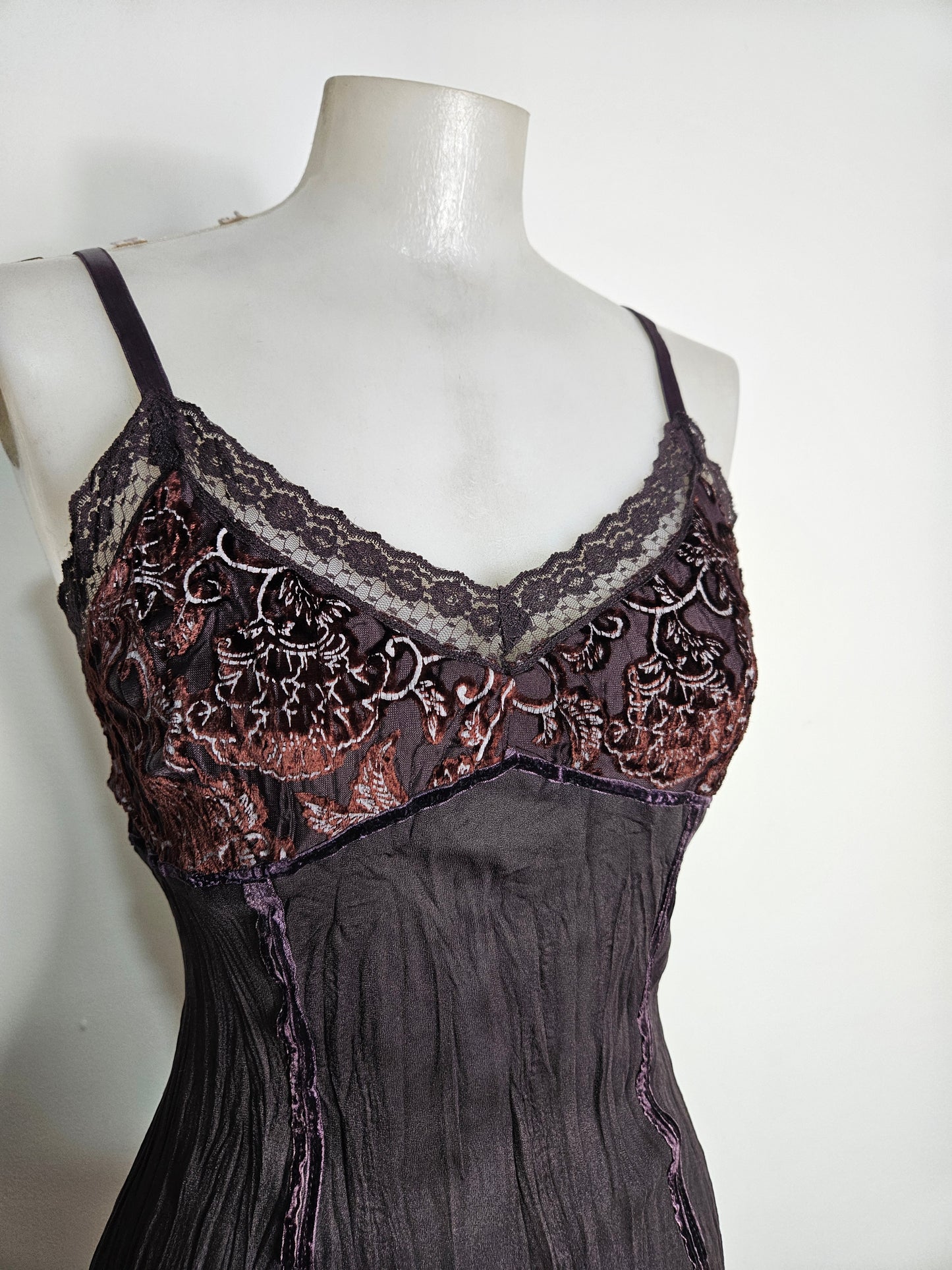 Haut asymétrique motifs velours ras