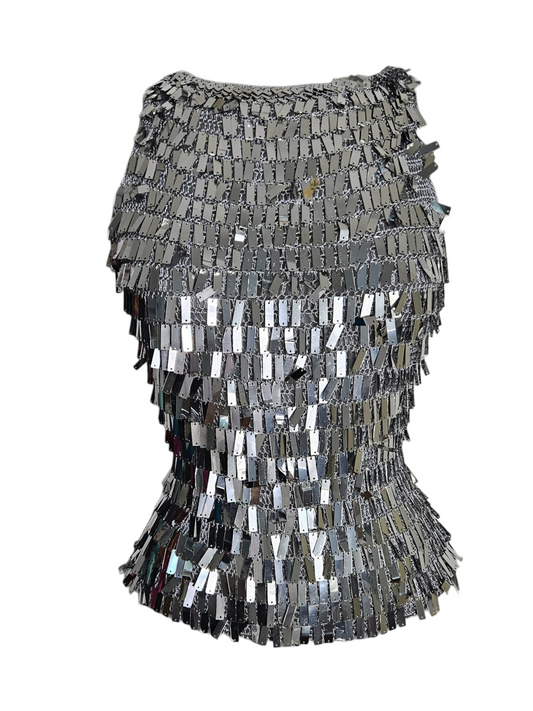 Haut en crochet à sequins