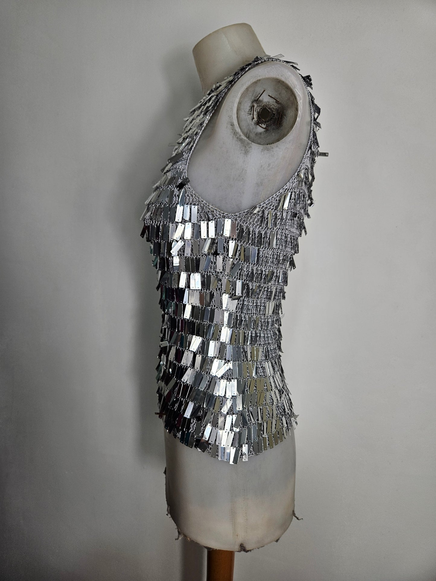 Haut en crochet à sequins